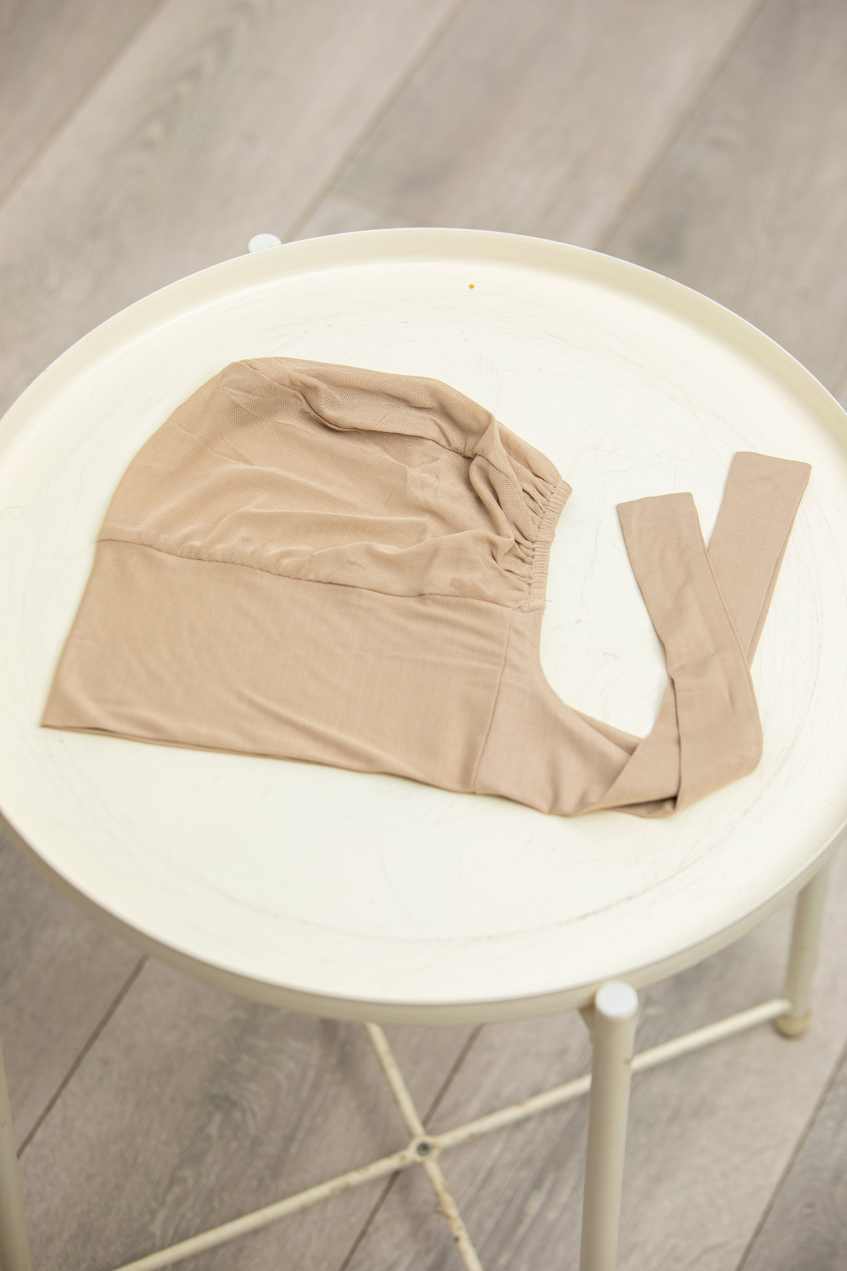 Hijab and Mesh Cap Set - Nude