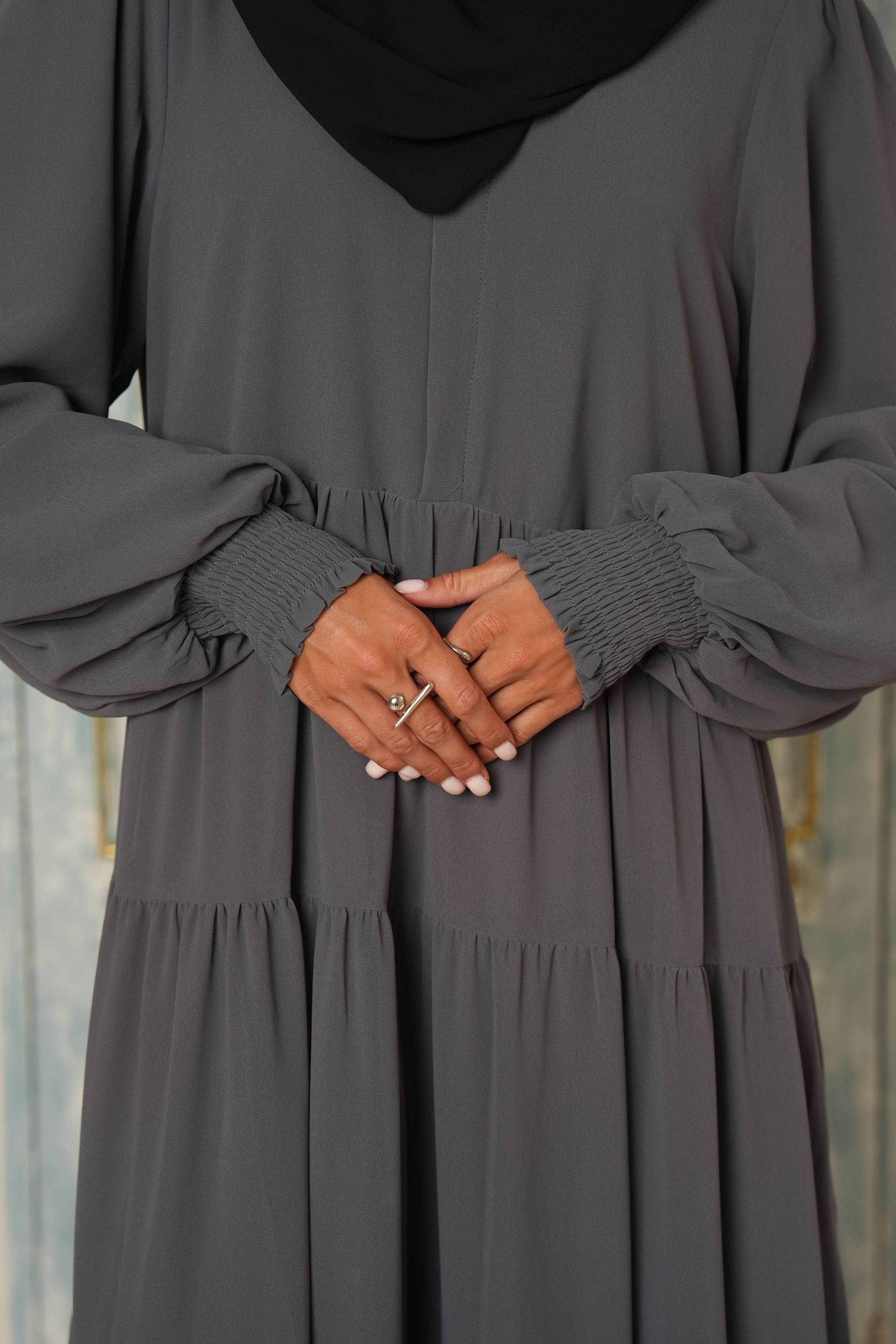Azealia Flare Maxi - Gray