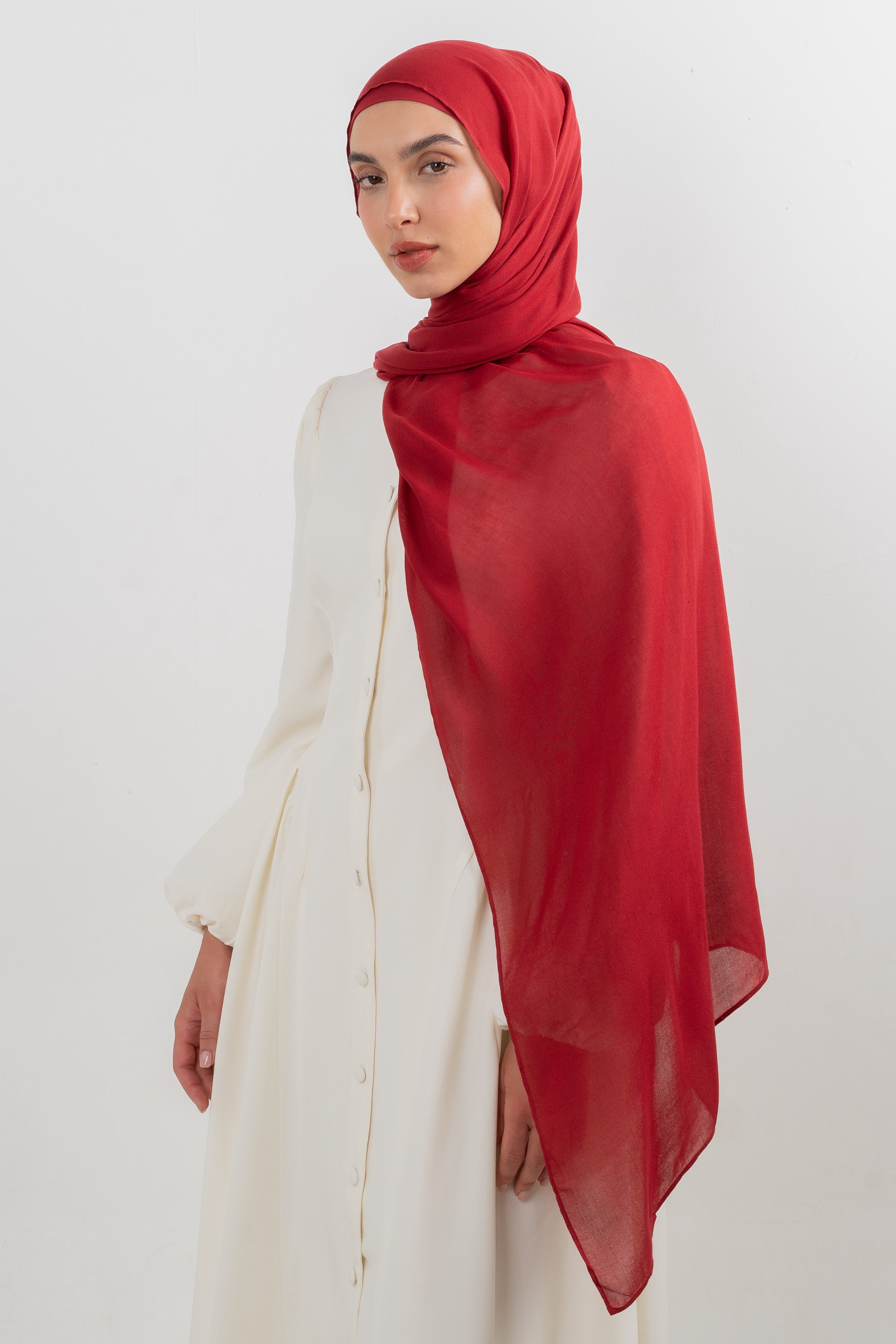 Modal Hijab Set - Sceptre Red - Modern Hijabi