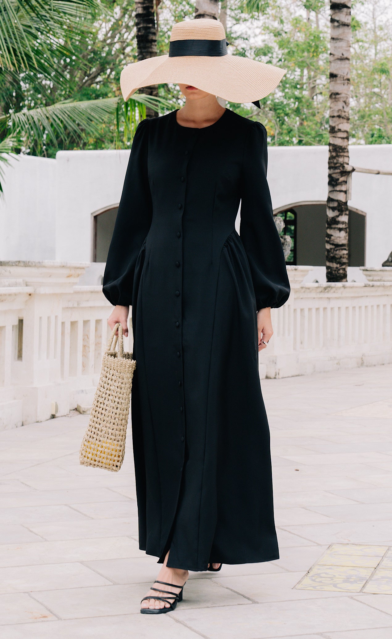 Salma Maxi Dress - Onyx