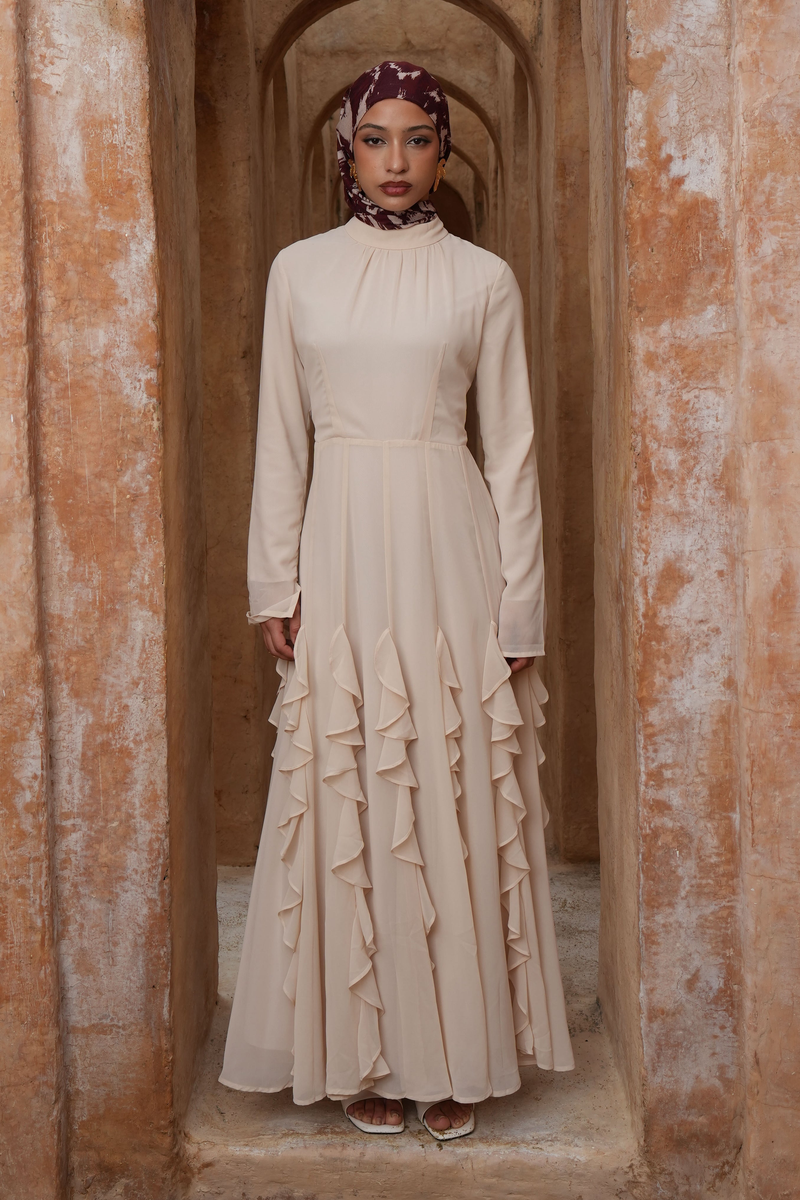Mara Maxi Dress - Soft Sand - Modern Hijabi