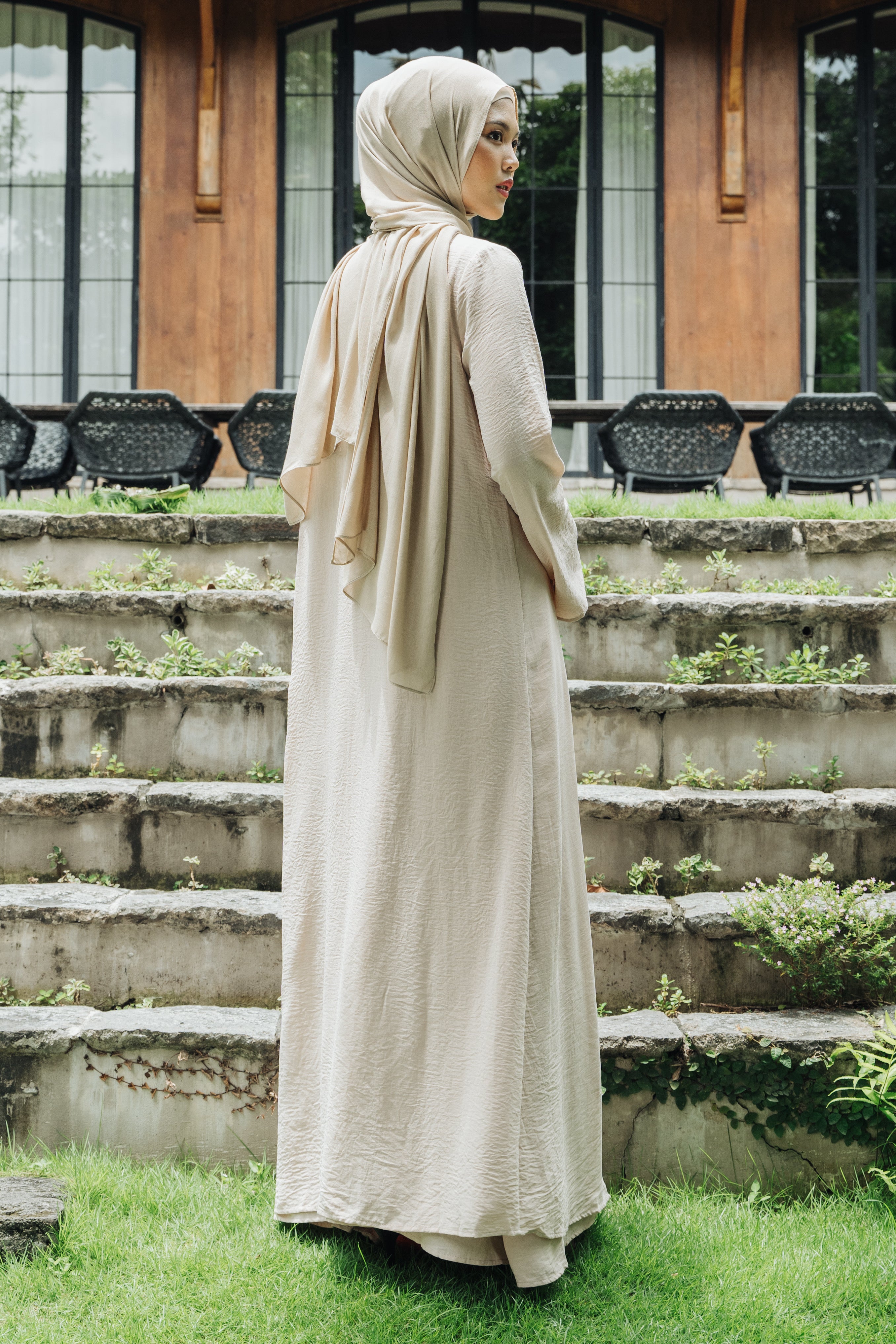 Riwa Abaya Set - Beige