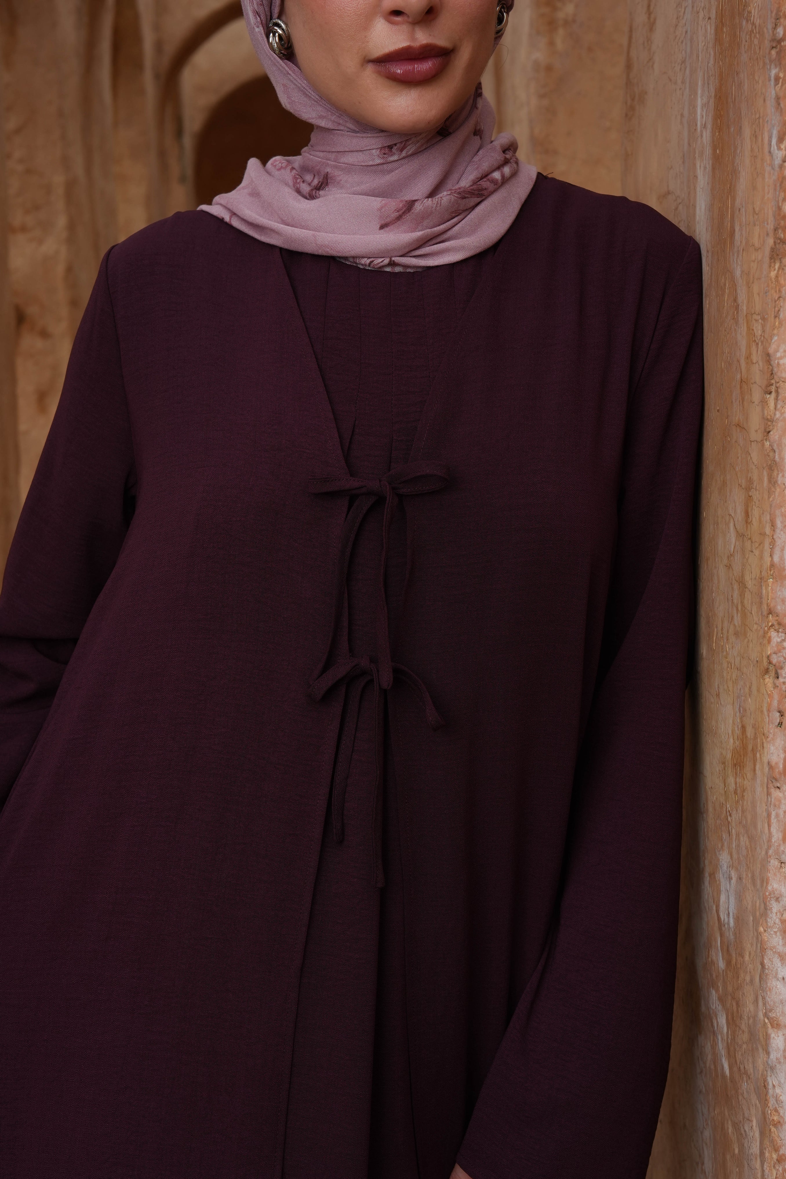 Riwa Abaya Set - Purple - Modern Hijabi