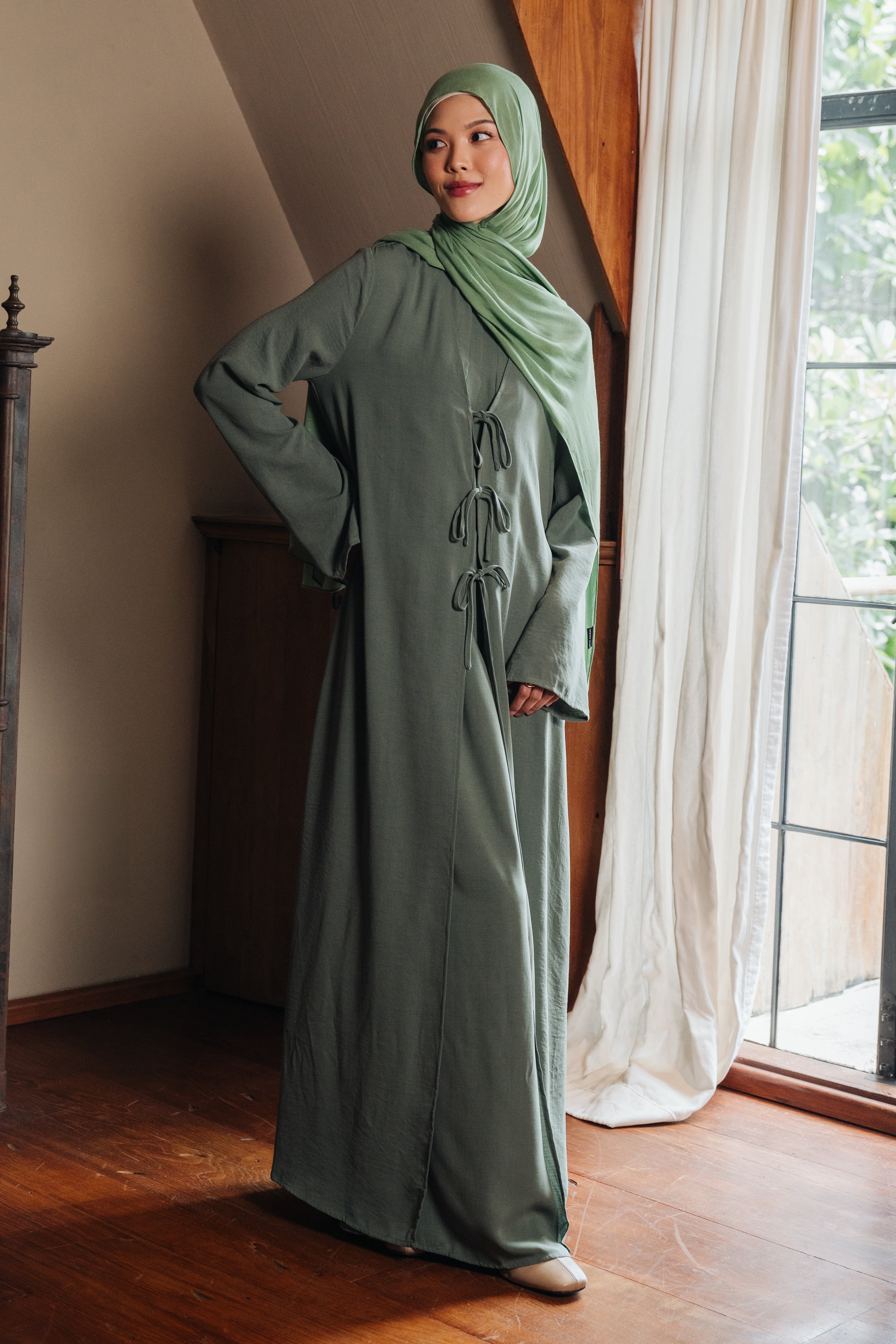 Riwa Abaya Set - Green