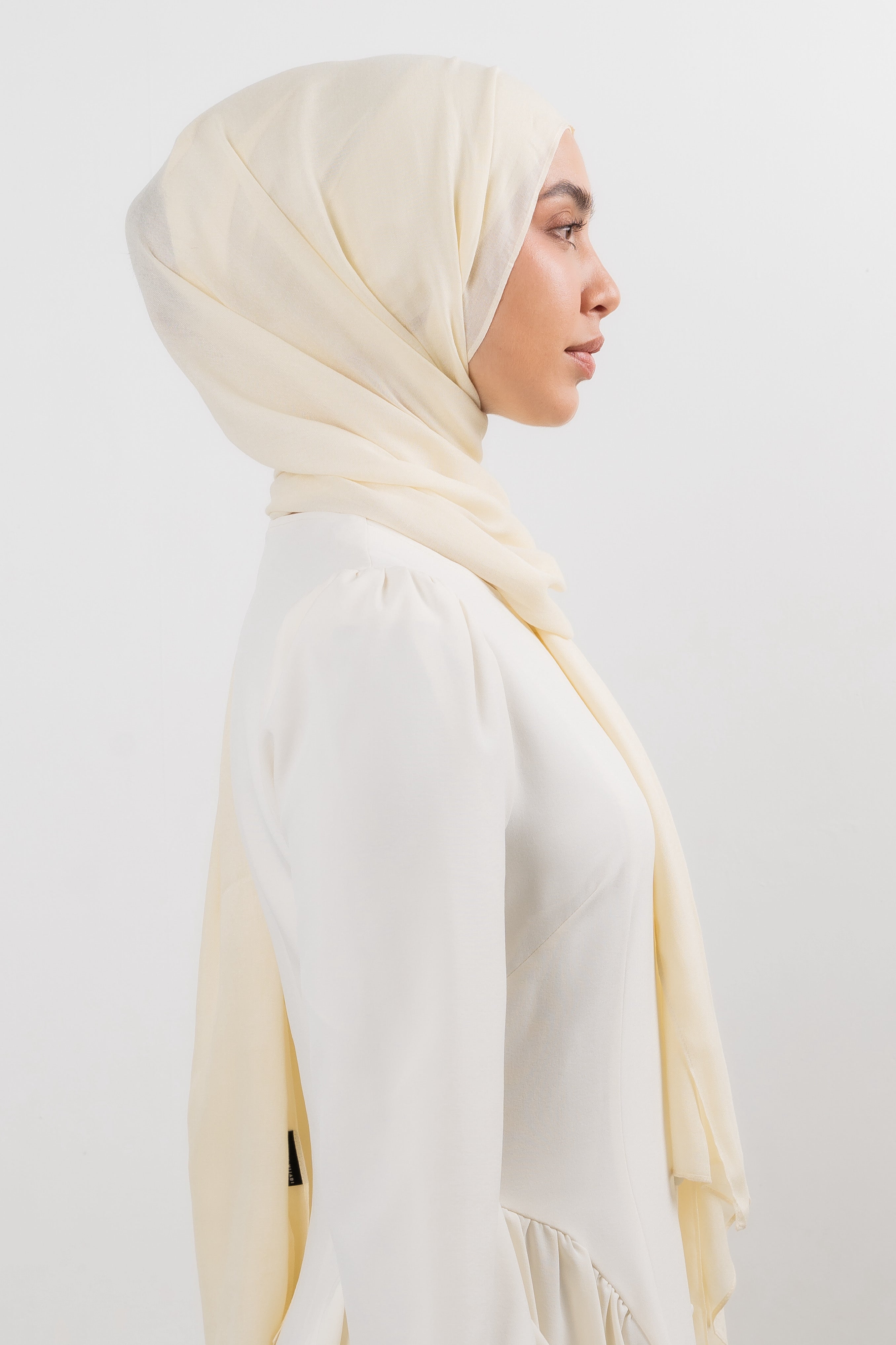 Modal Hijab Set - Transparent Yellow - Modern Hijabi