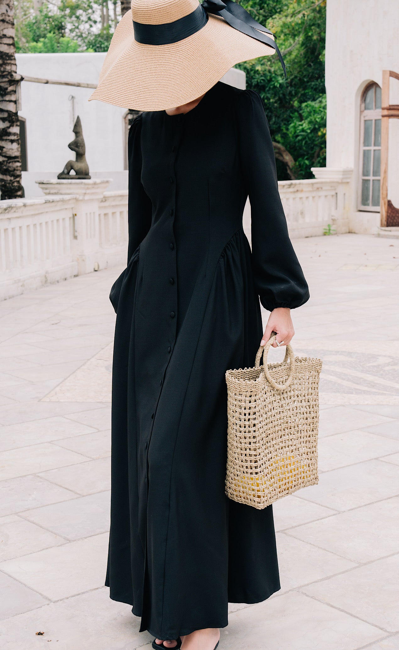 Salma Maxi Dress - Onyx