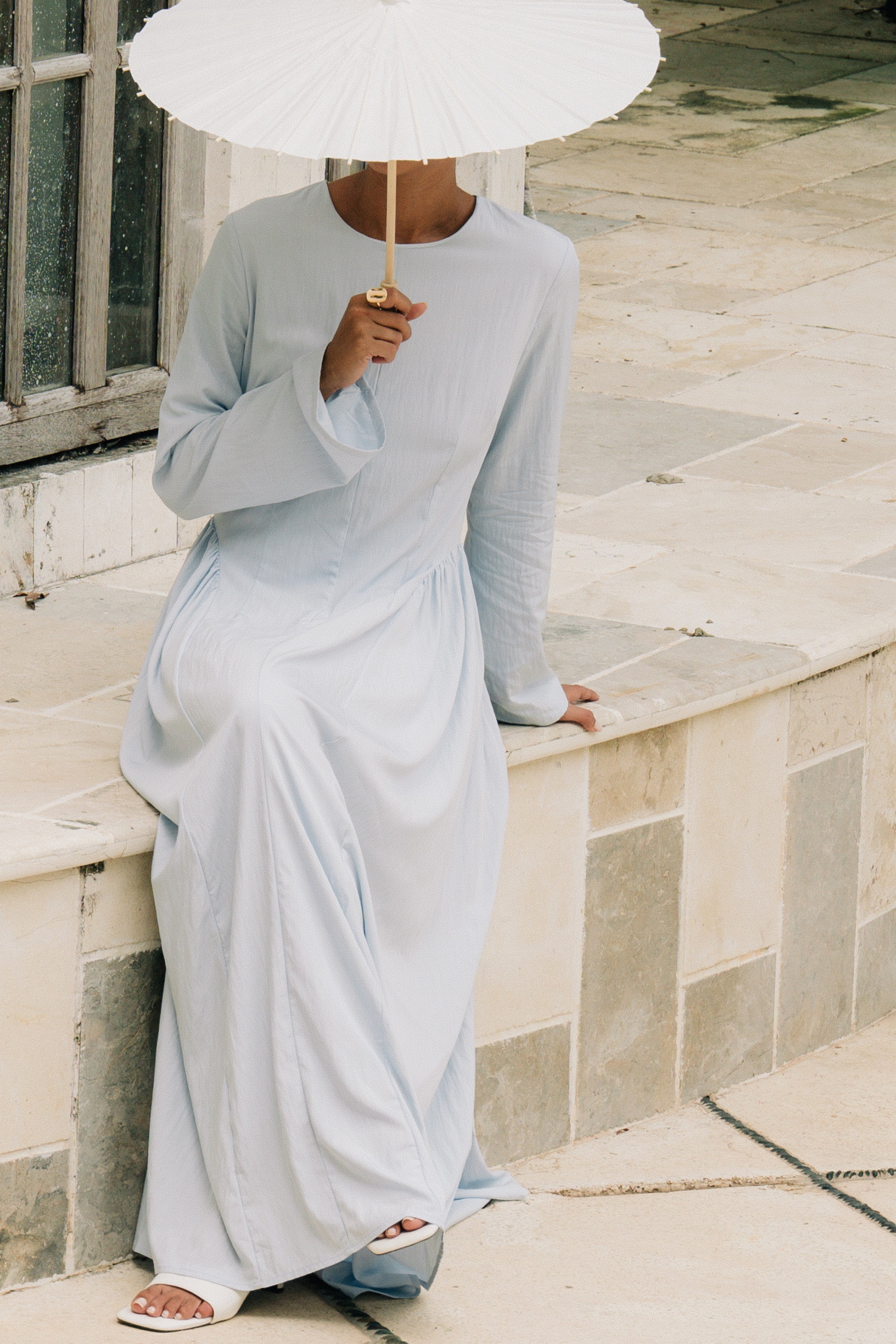 Safiya Maxi Dress - Baby Blue