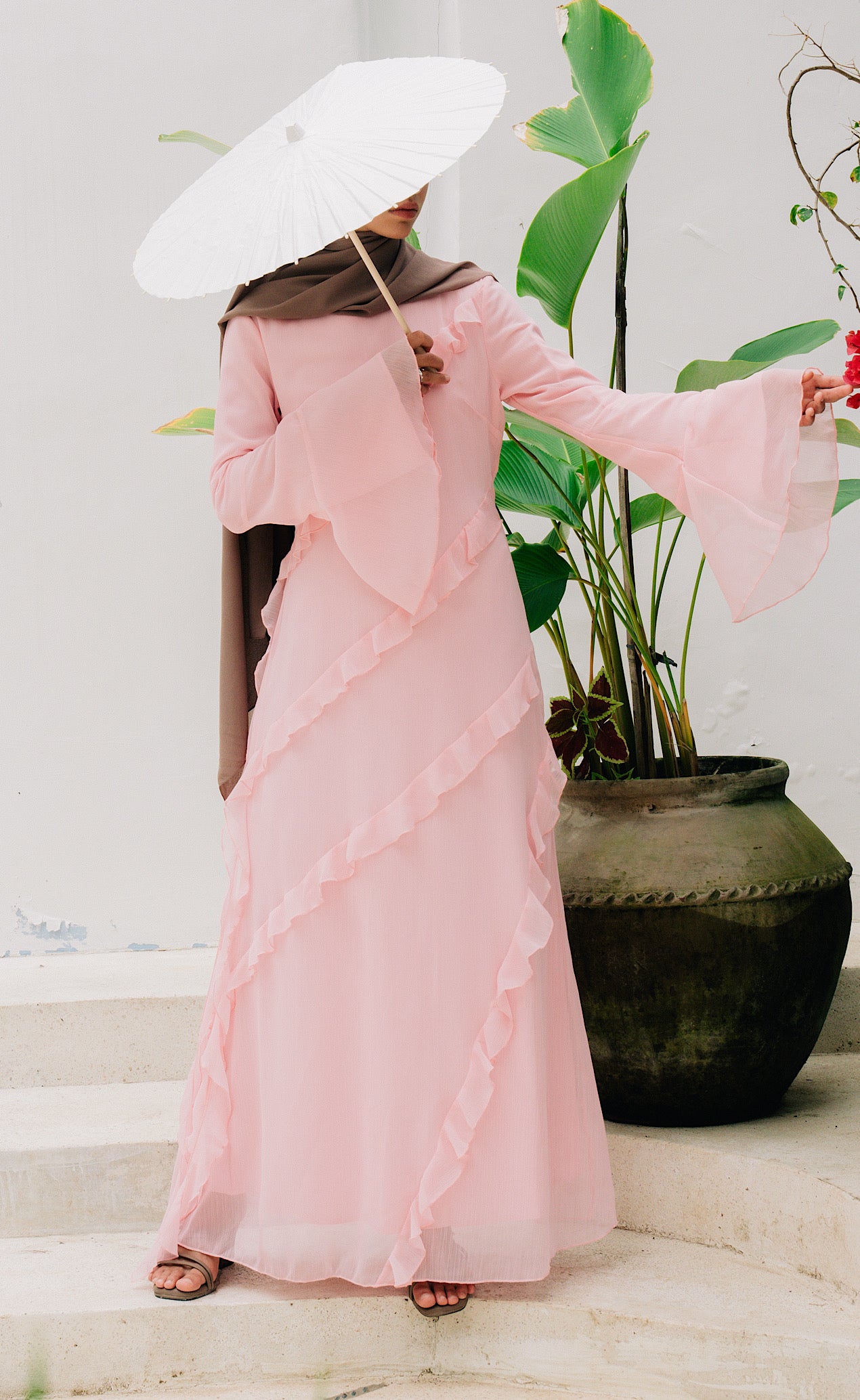 Sura Maxi Dress - Blush Pink