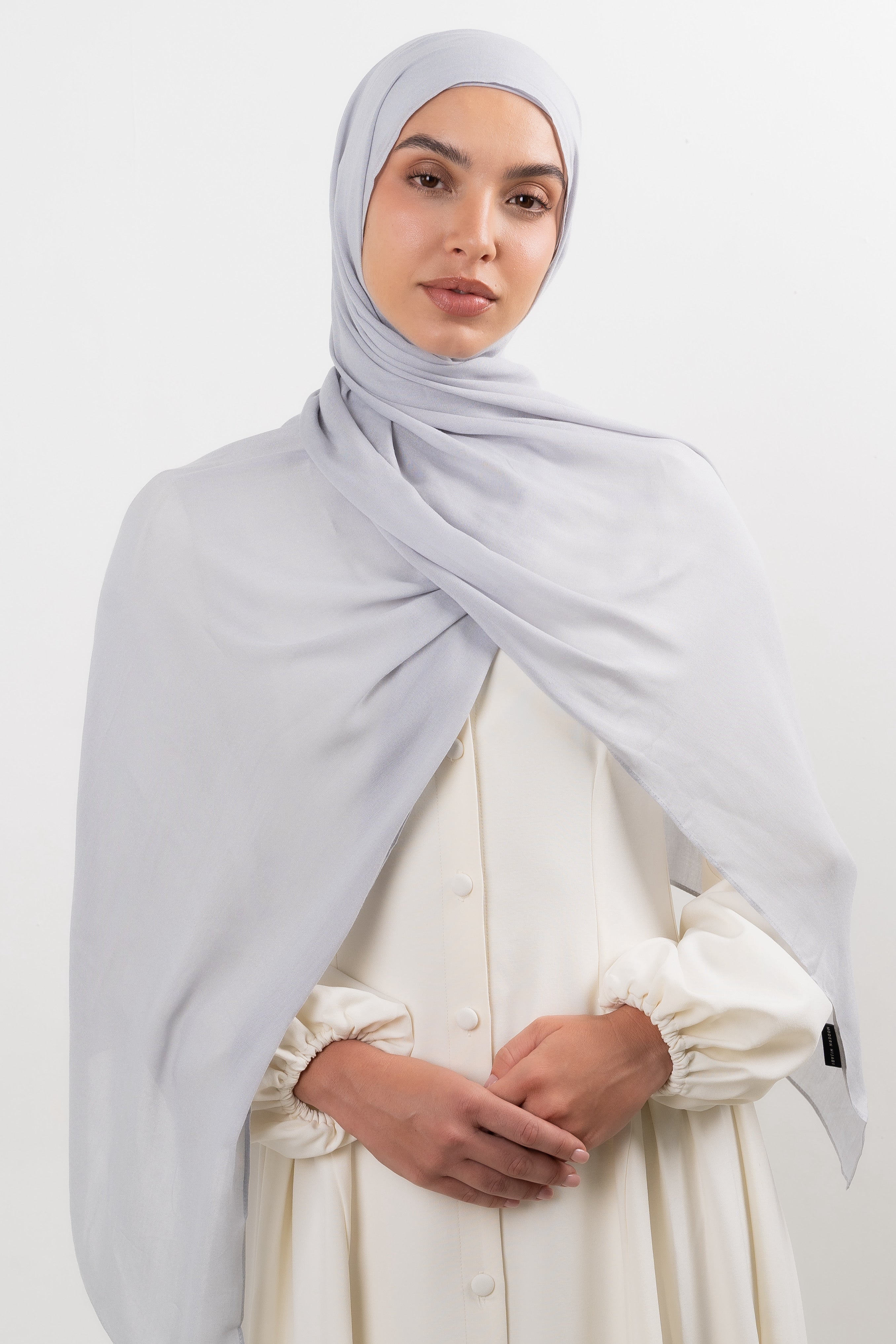 Modal Hijab Set - Silver - Modern Hijabi