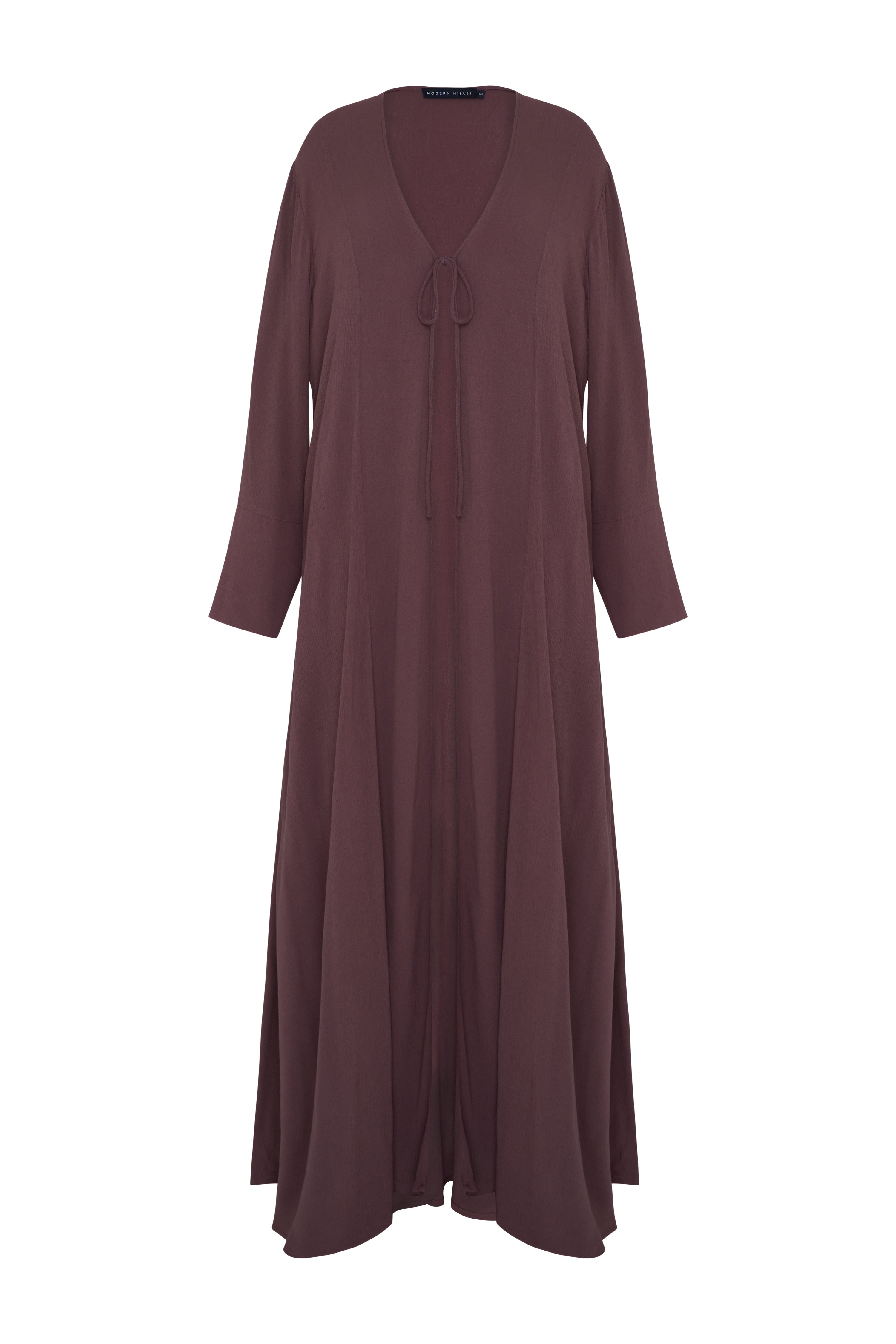 Riwa Open Abaya - Cocoa Dusk