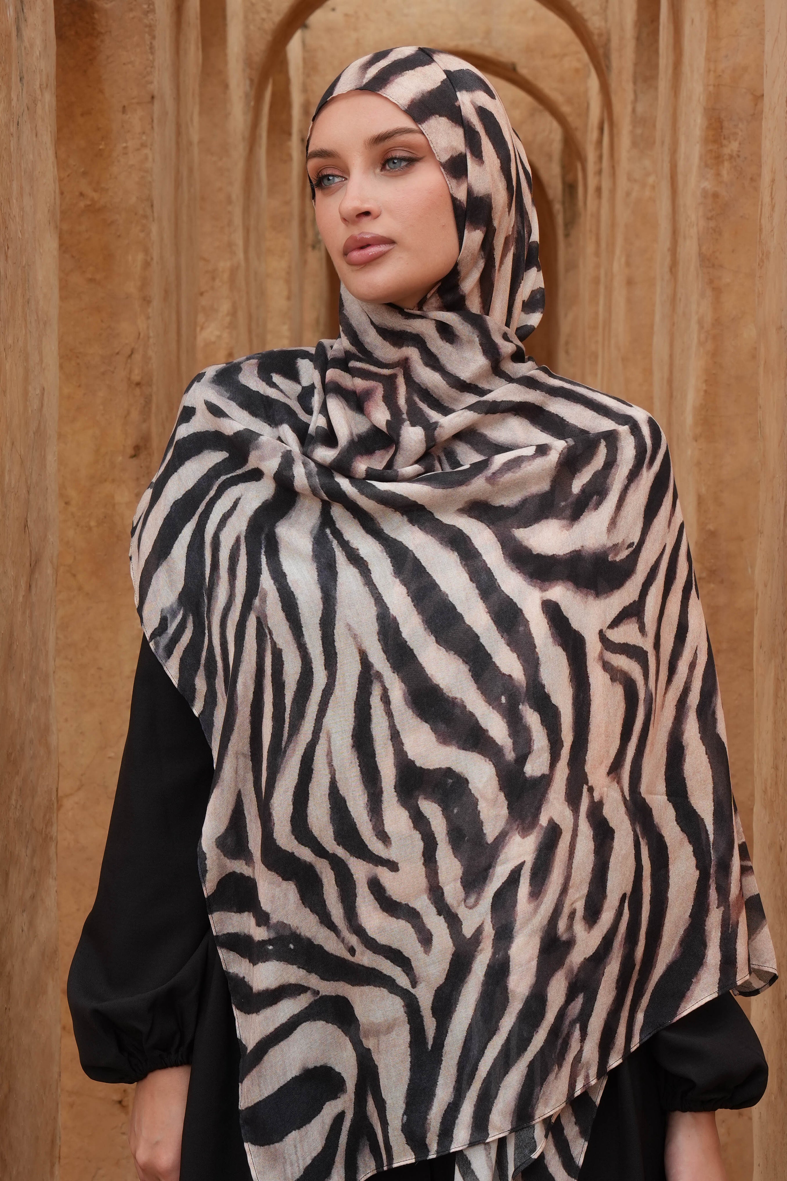 Printed Modal Hijab - Coco Savanna - Modern Hijabi