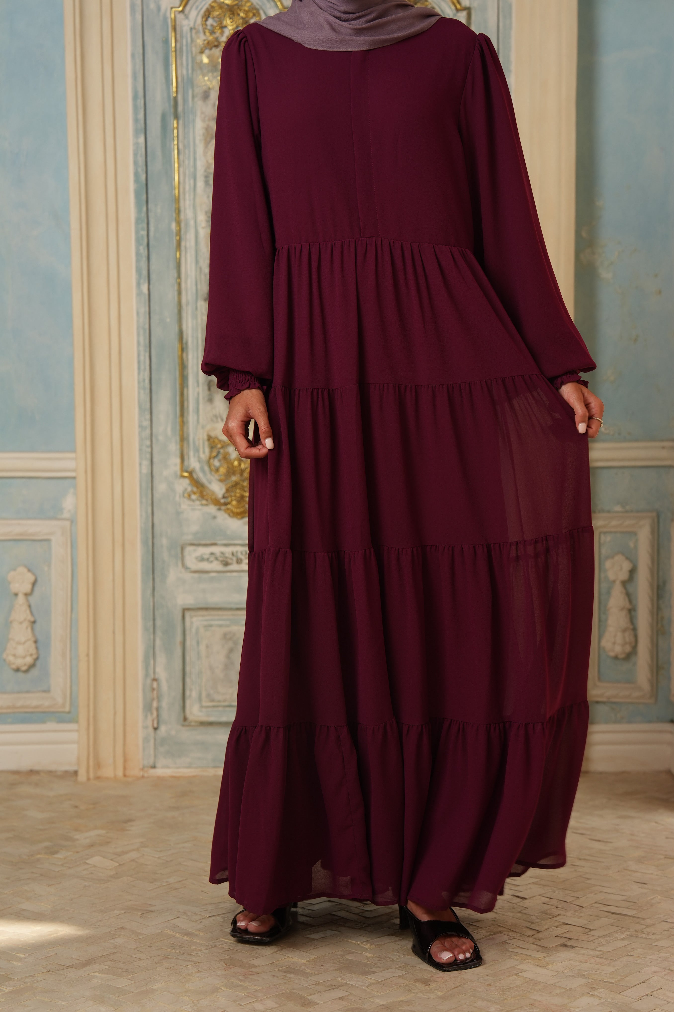 Azealia Flare Maxi - Grape