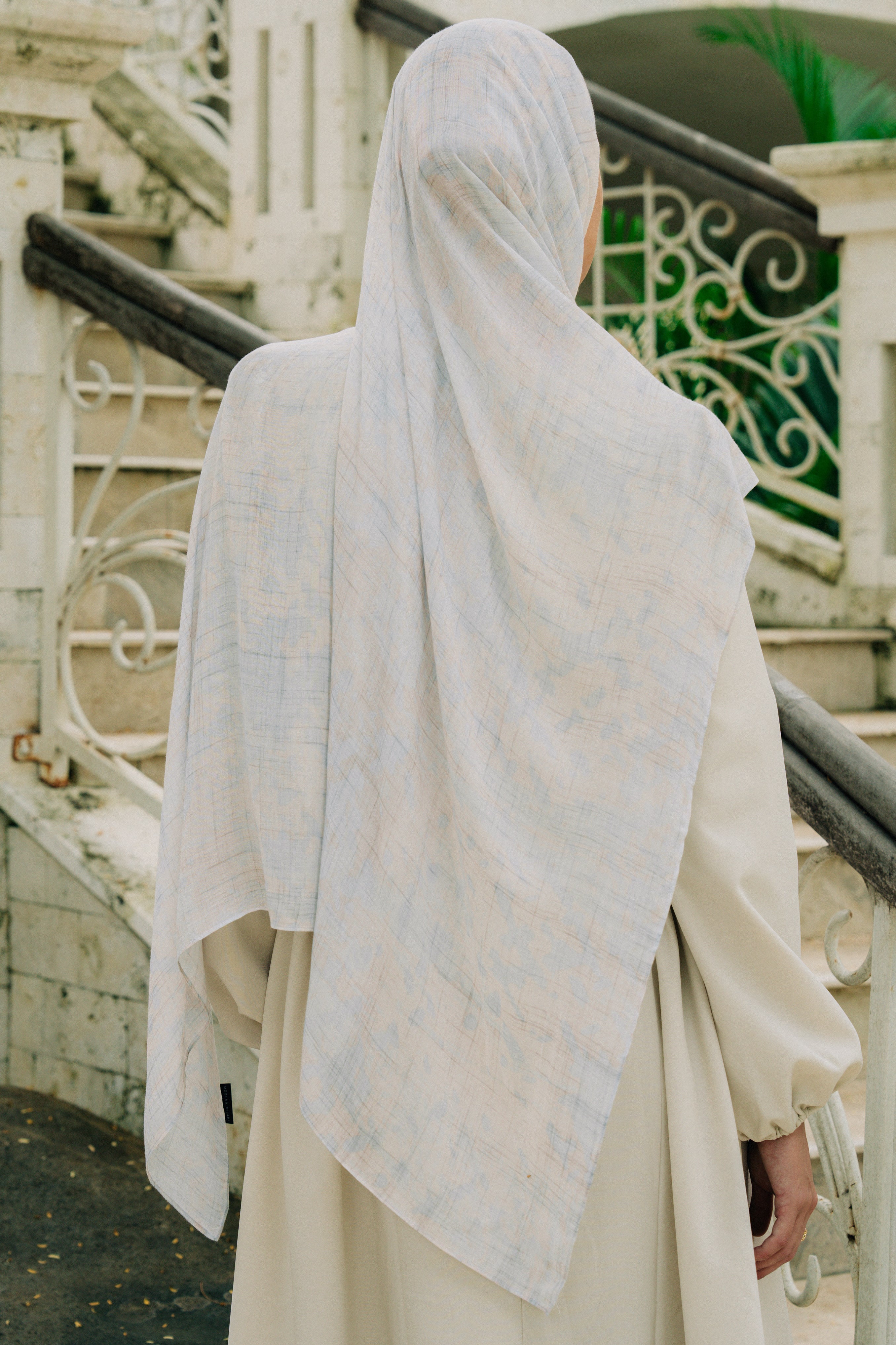 Printed Modal Hijab - Sky Whisper