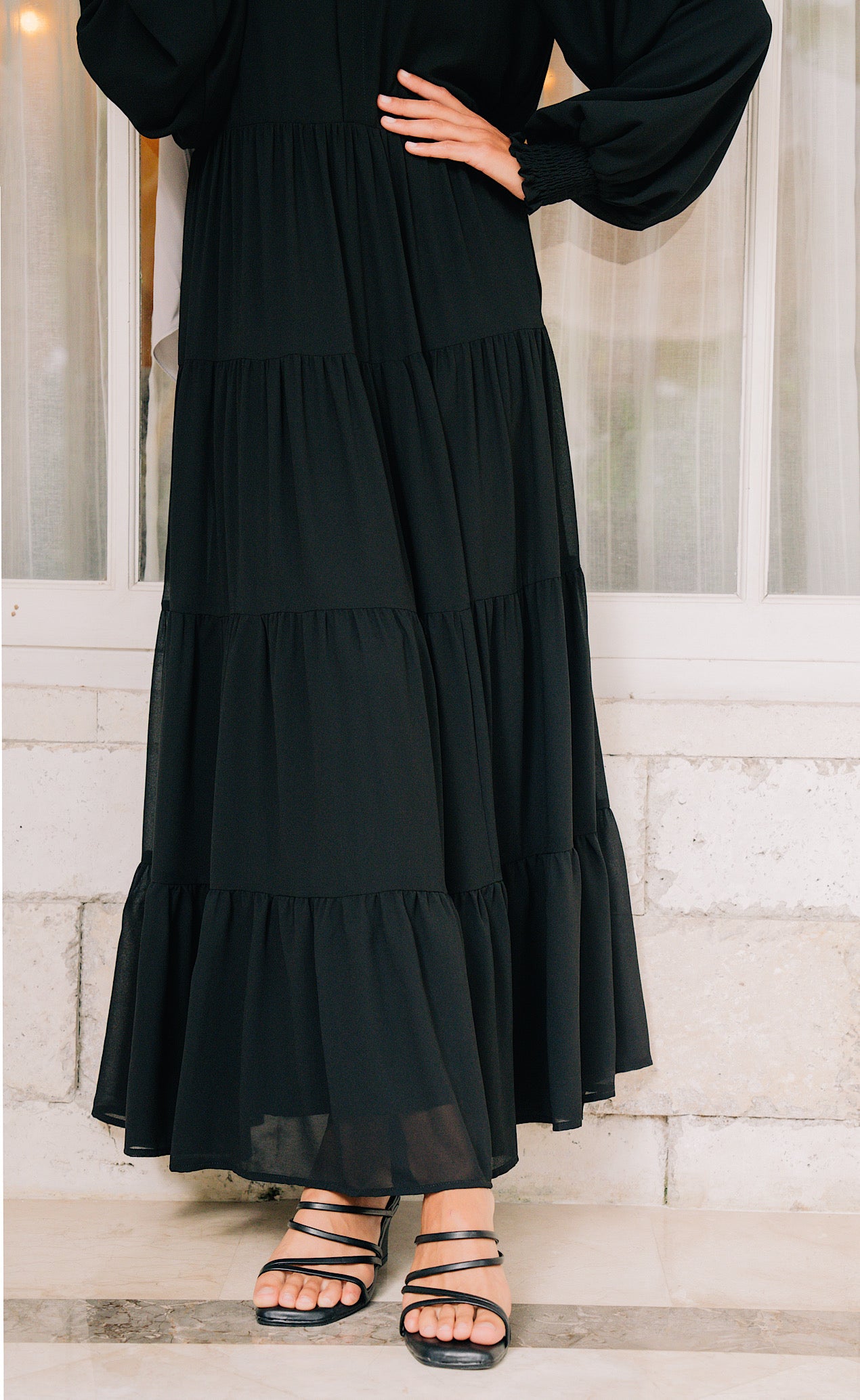 Azealia Flare Maxi - Onyx