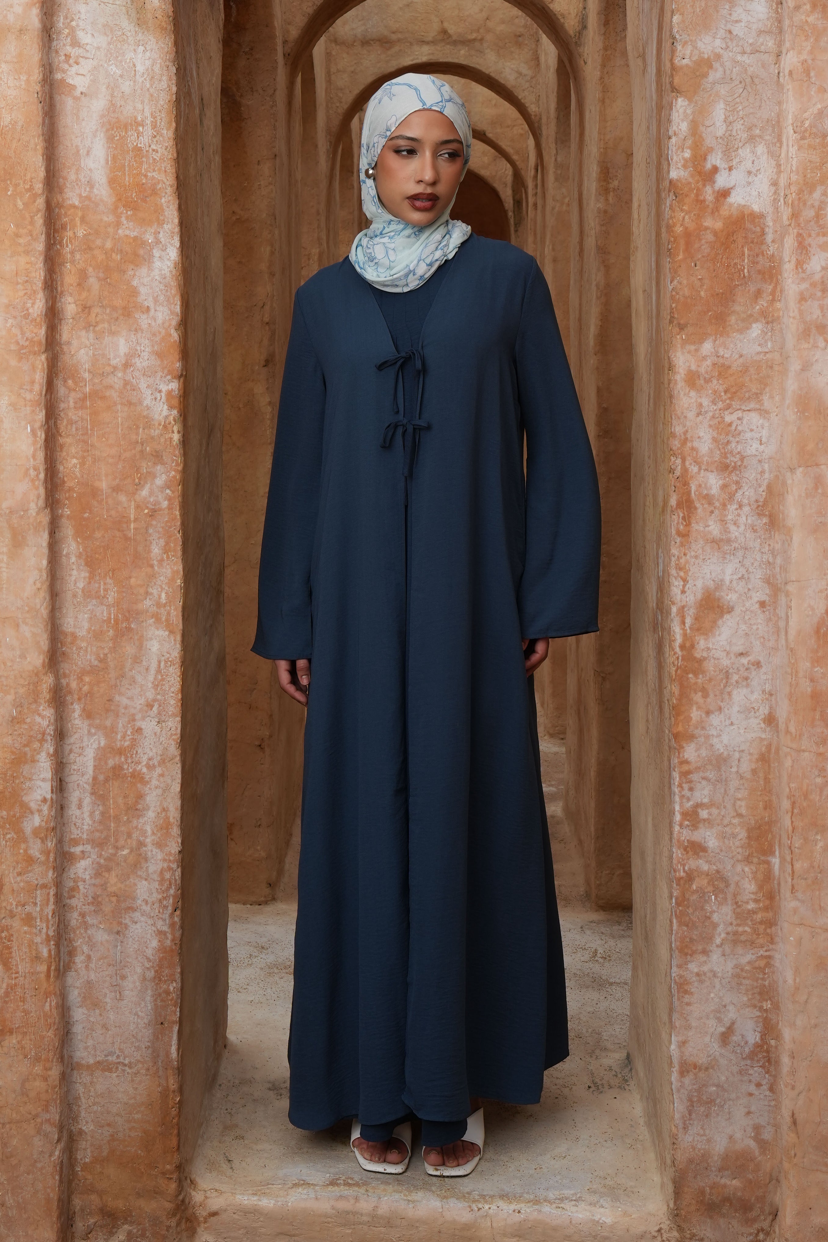 Riwa Abaya Set - Blue - Modern Hijabi