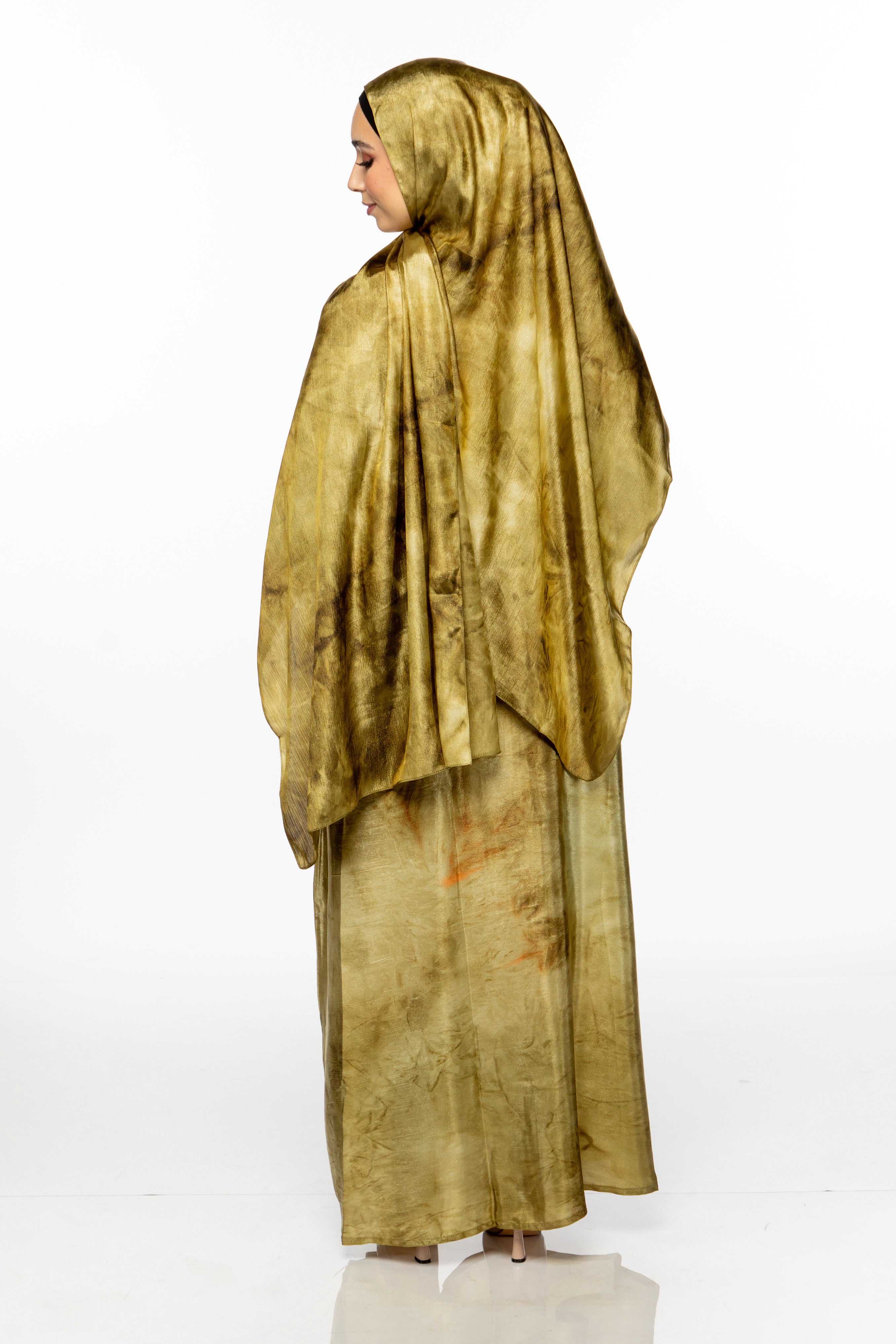 Safa Watercolor 4 Pc Abaya Set - Modern Hijabi