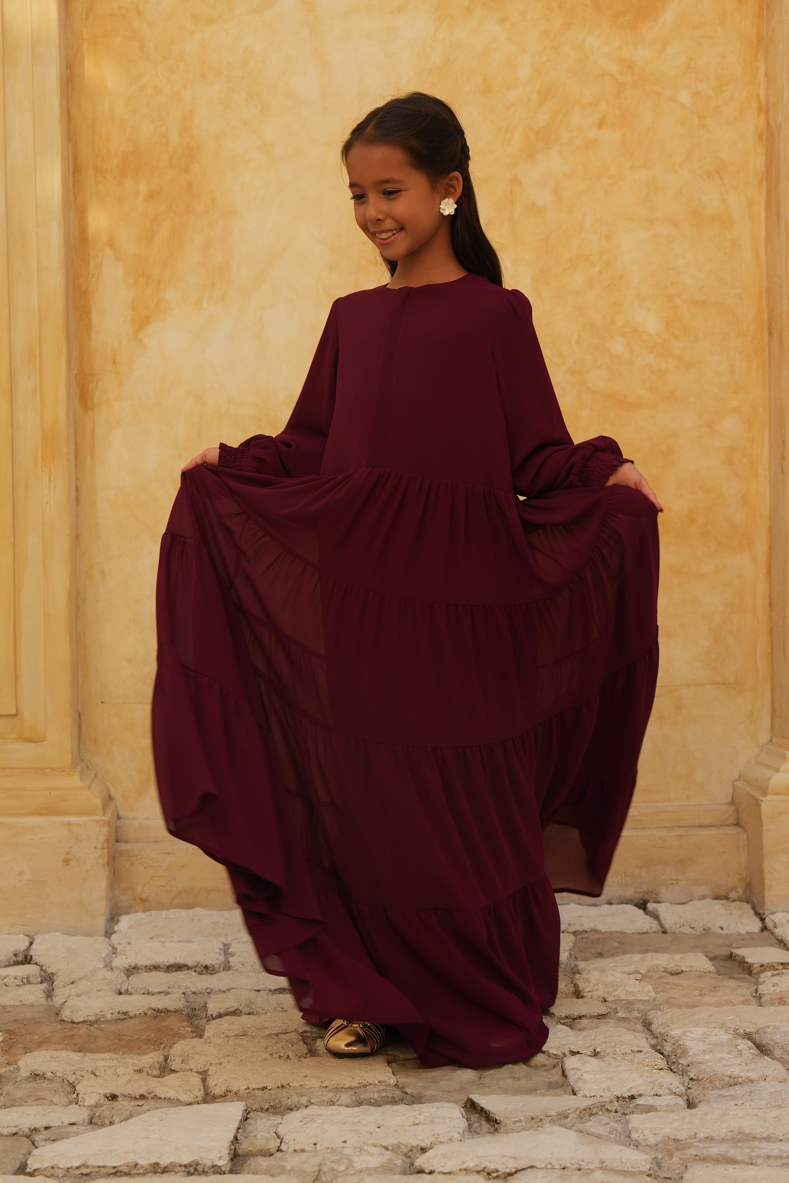 Kids Azealia Flare Maxi - Ruby