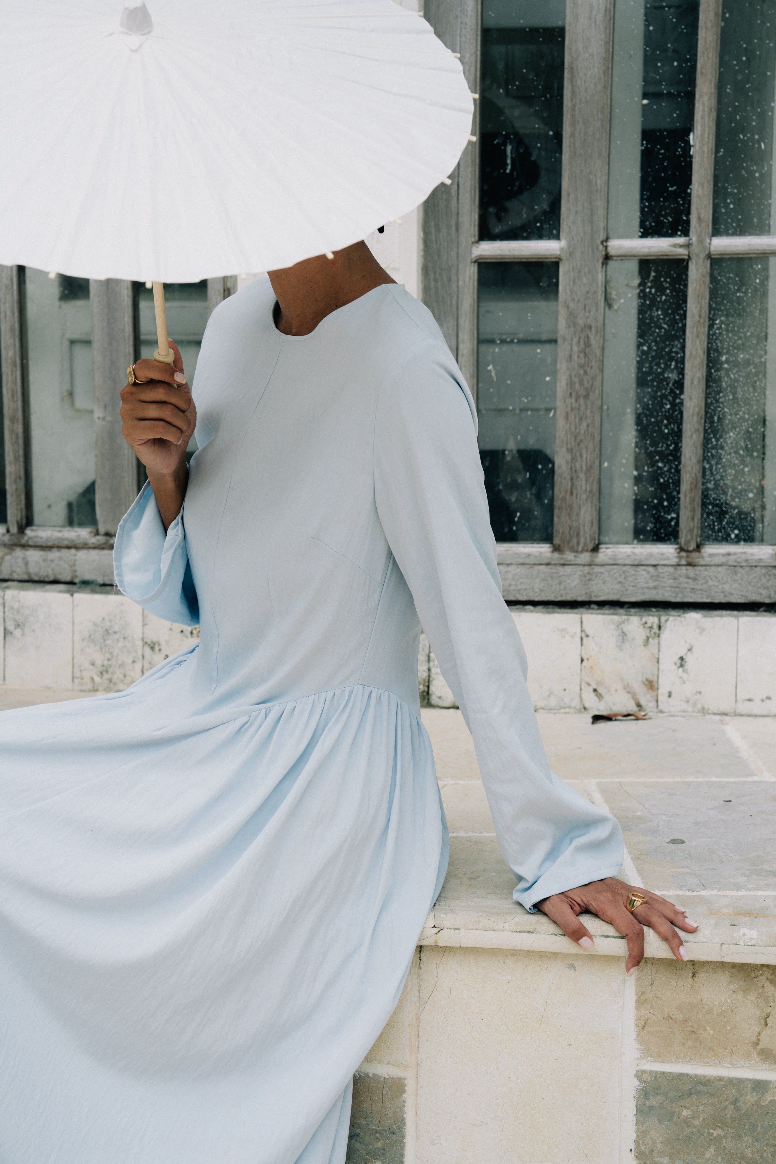 Safiya Maxi Dress - Baby Blue
