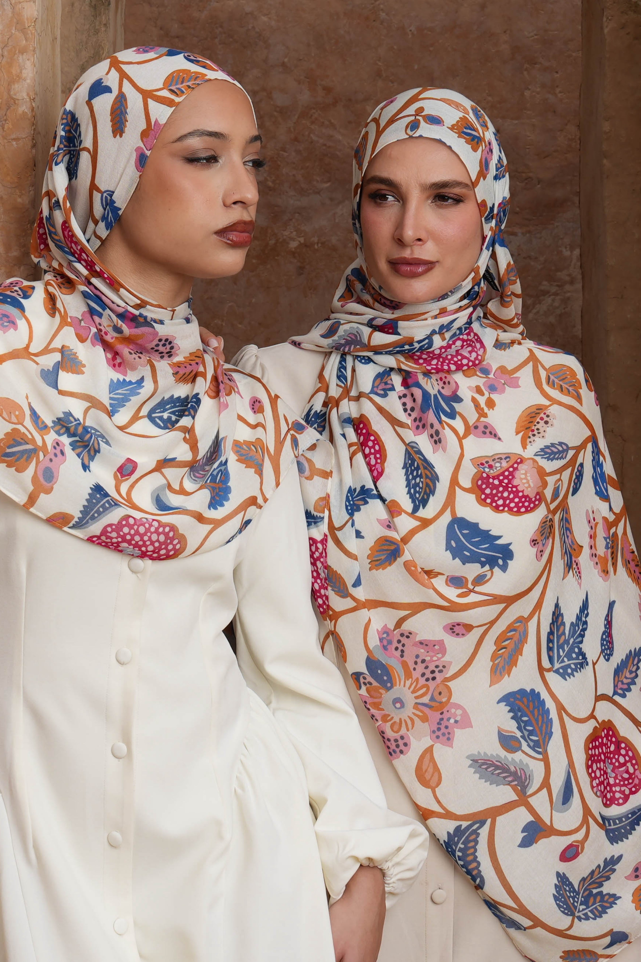 Printed Modal Hijab - Gilded Garden - Modern Hijabi