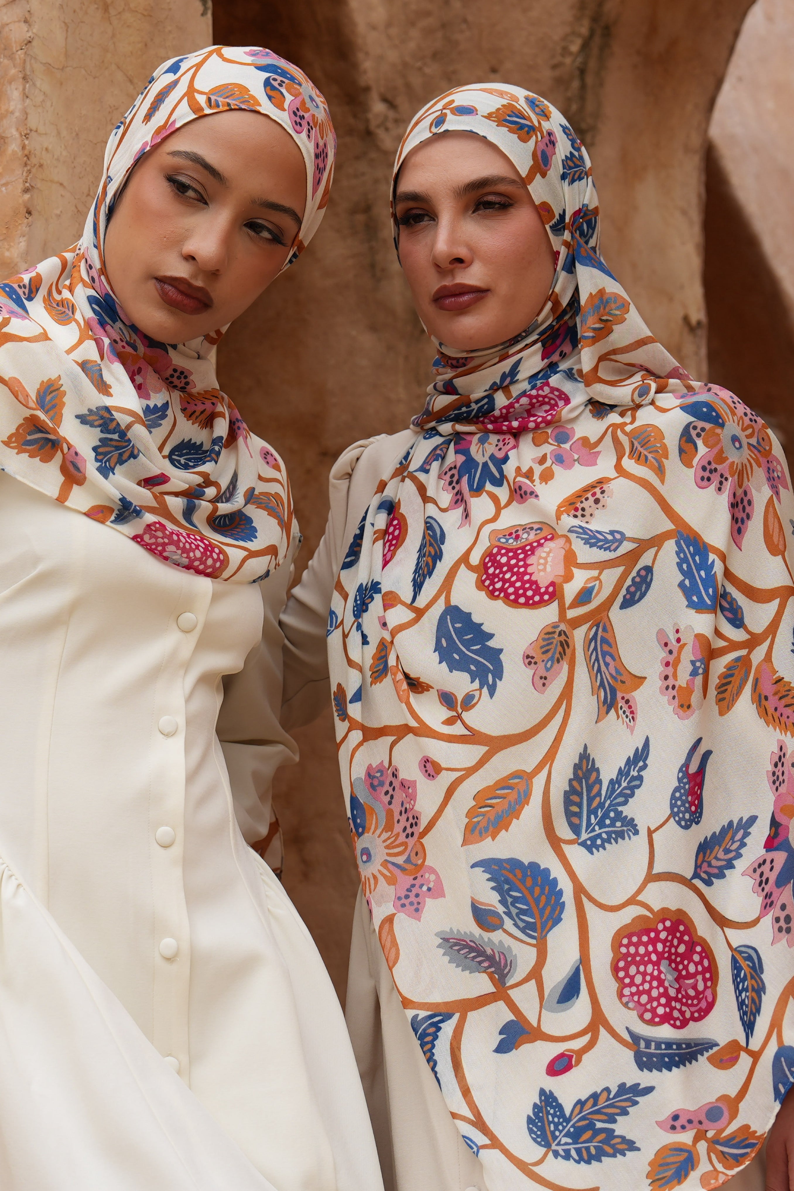 Printed Modal Hijab - Gilded Garden - Modern Hijabi