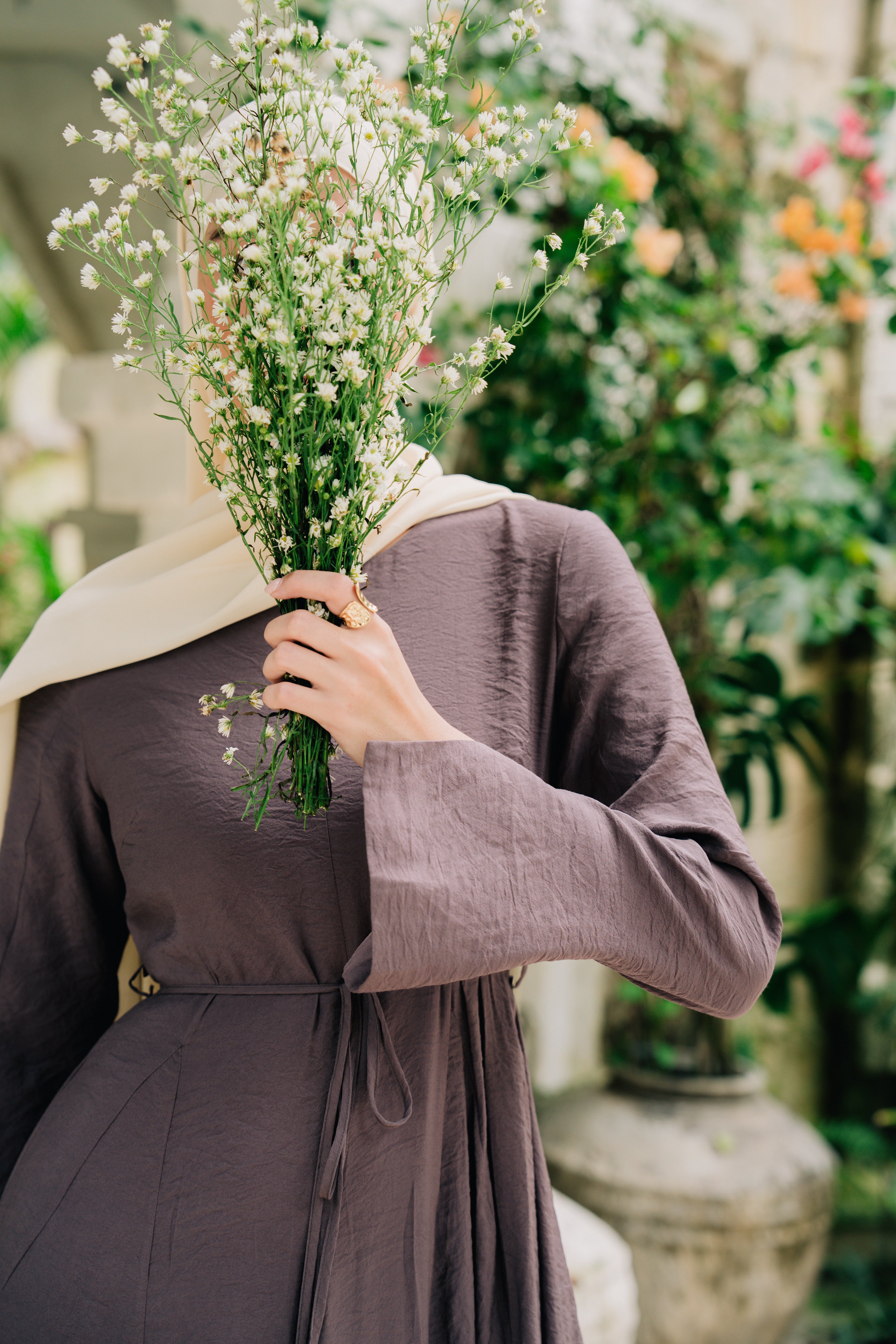Amara Maxi Dress - Mocha Plum