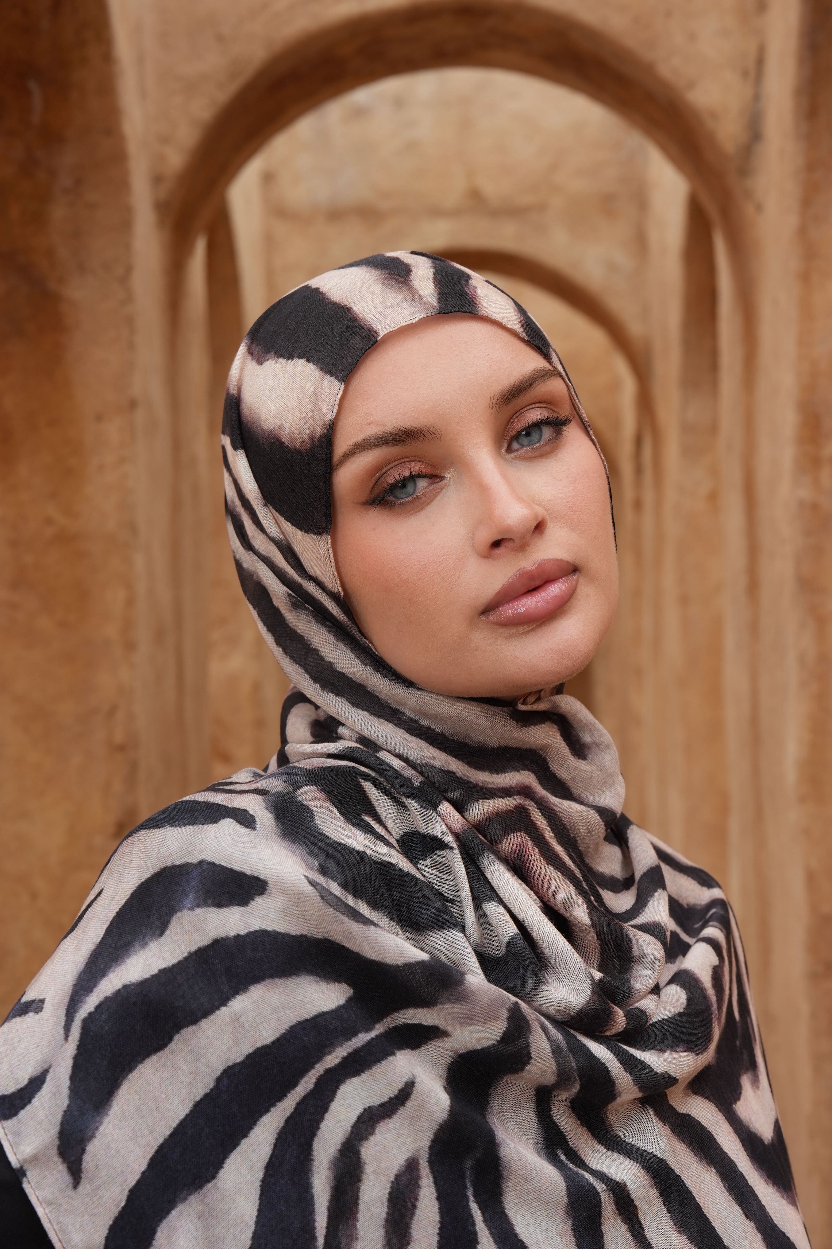 Printed Modal Hijab - Coco Savanna - Modern Hijabi