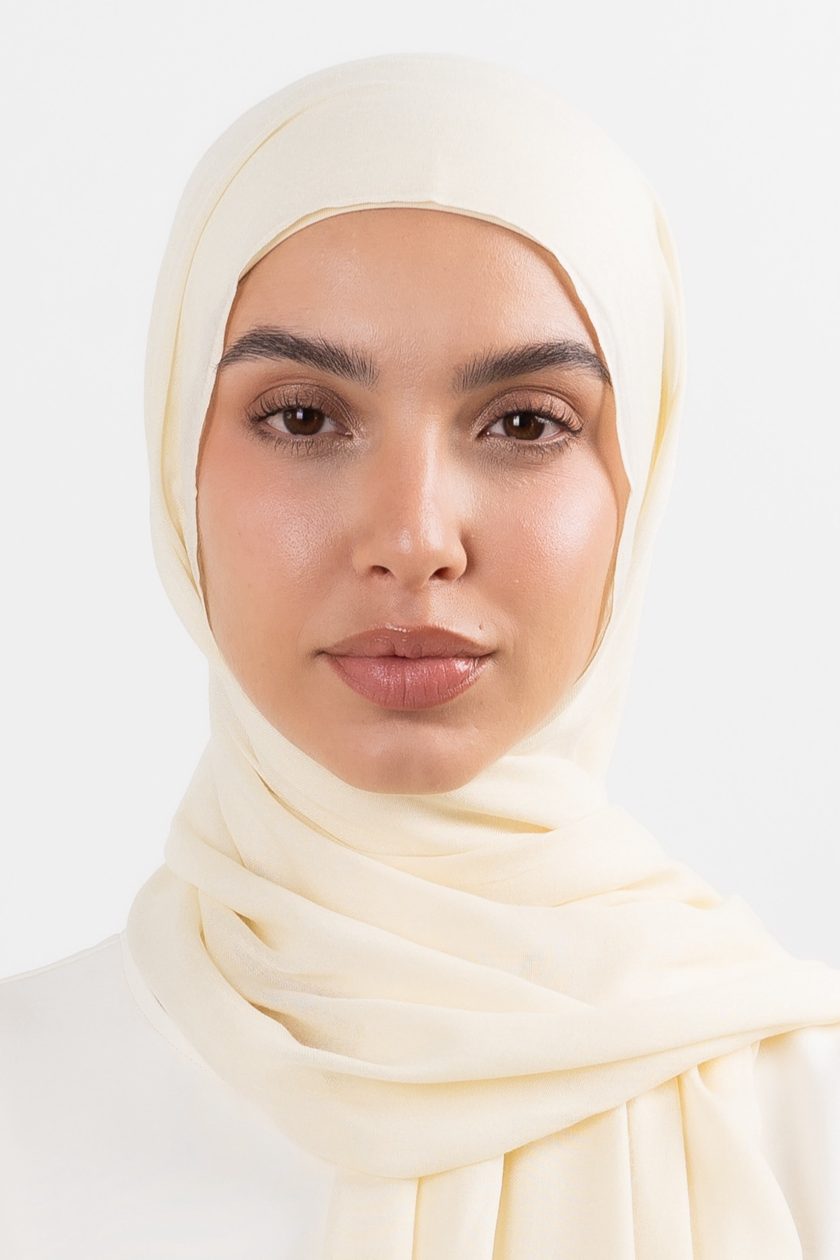 Modal Hijab Set - Transparent Yellow - Modern Hijabi