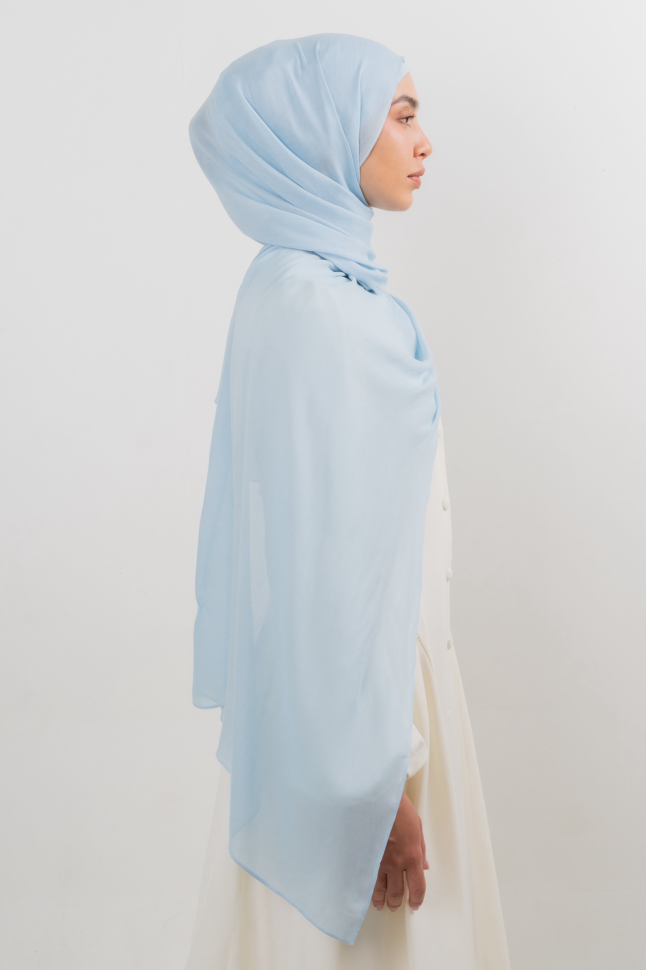 Modal Hijab Set - Cashmere Blue - Modern Hijabi