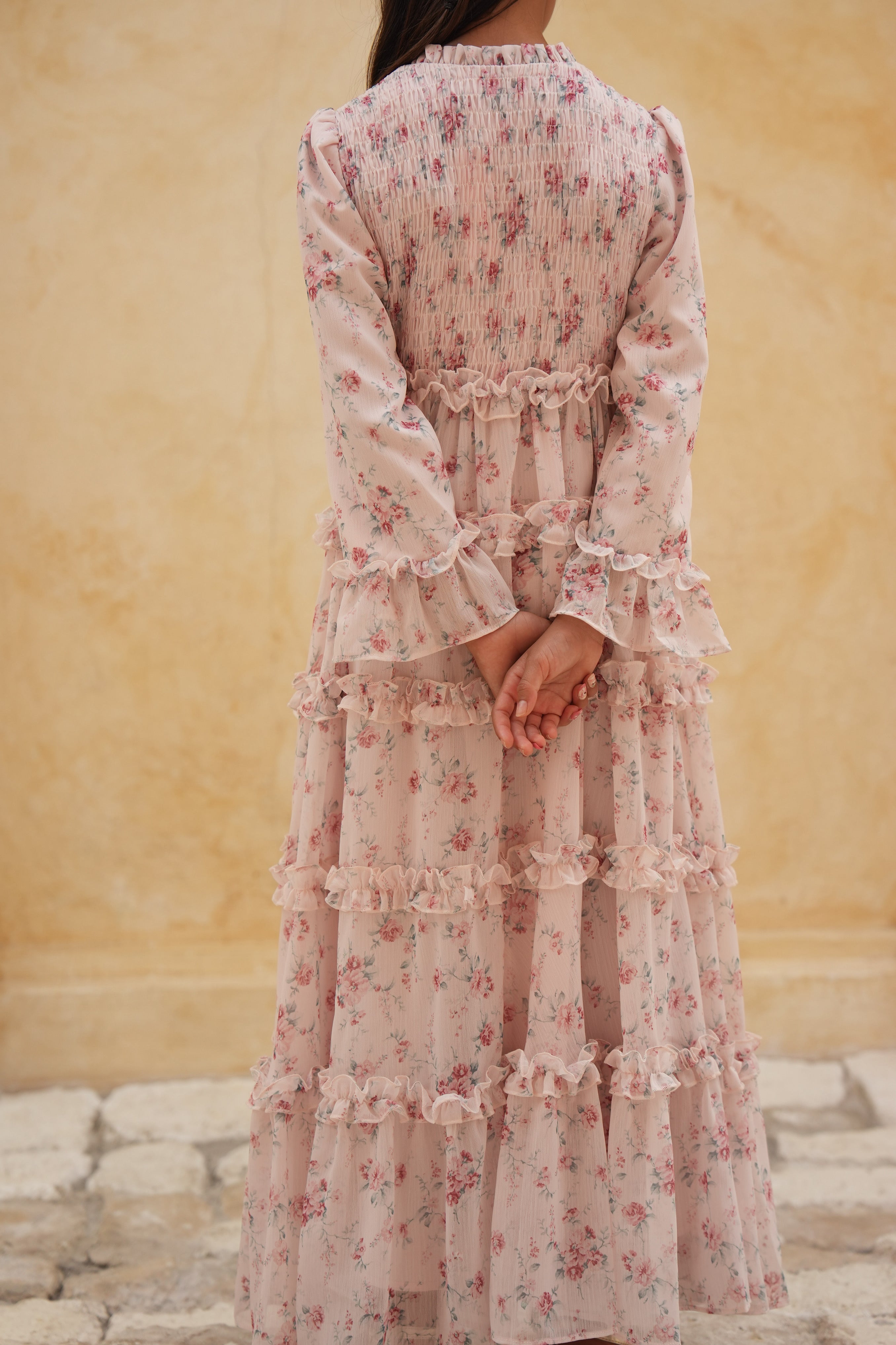 Girls Arabella Dress - Rosily Bloom