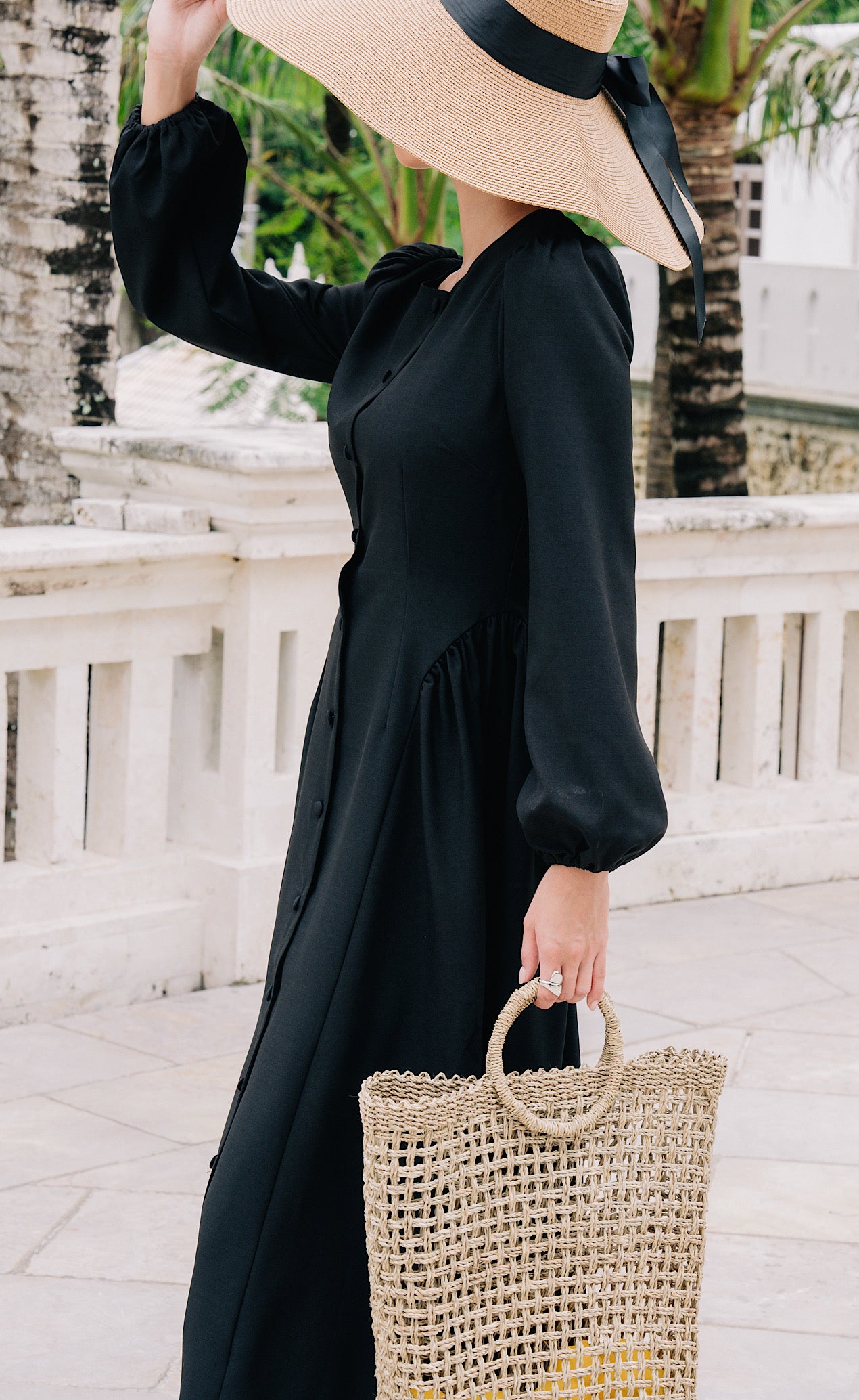 Salma Maxi Dress - Onyx