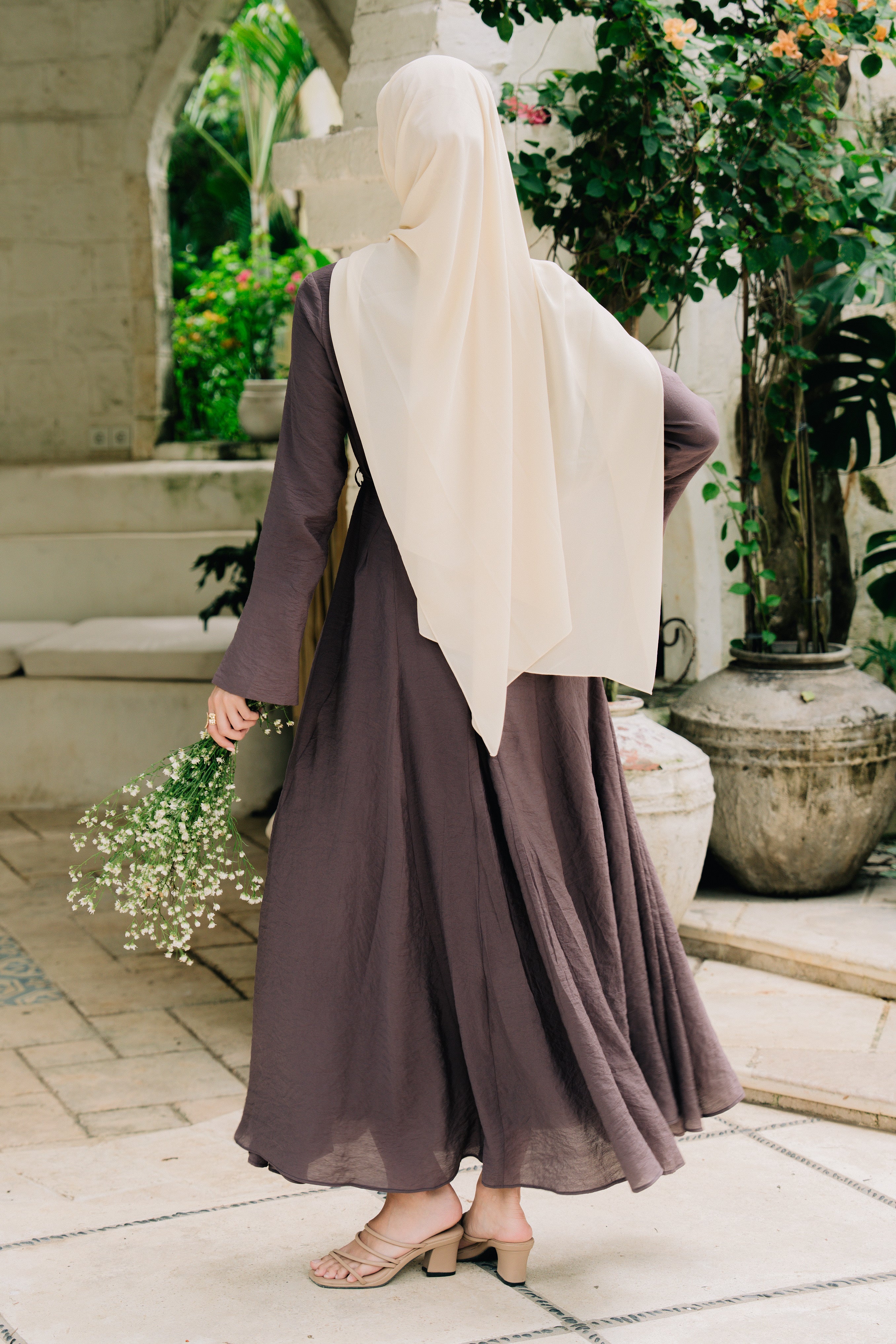 Amara Maxi Dress - Mocha Plum