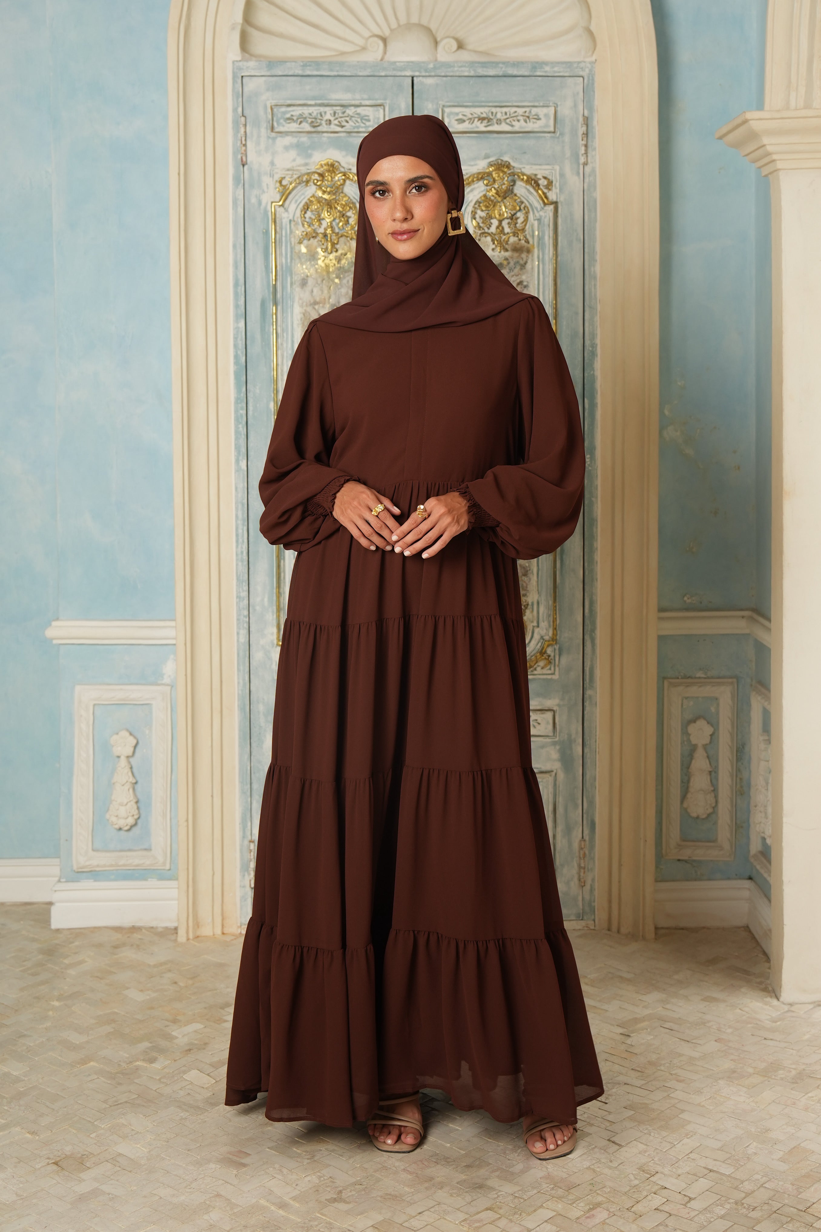 Azealia Flare Maxi - Chocolate
