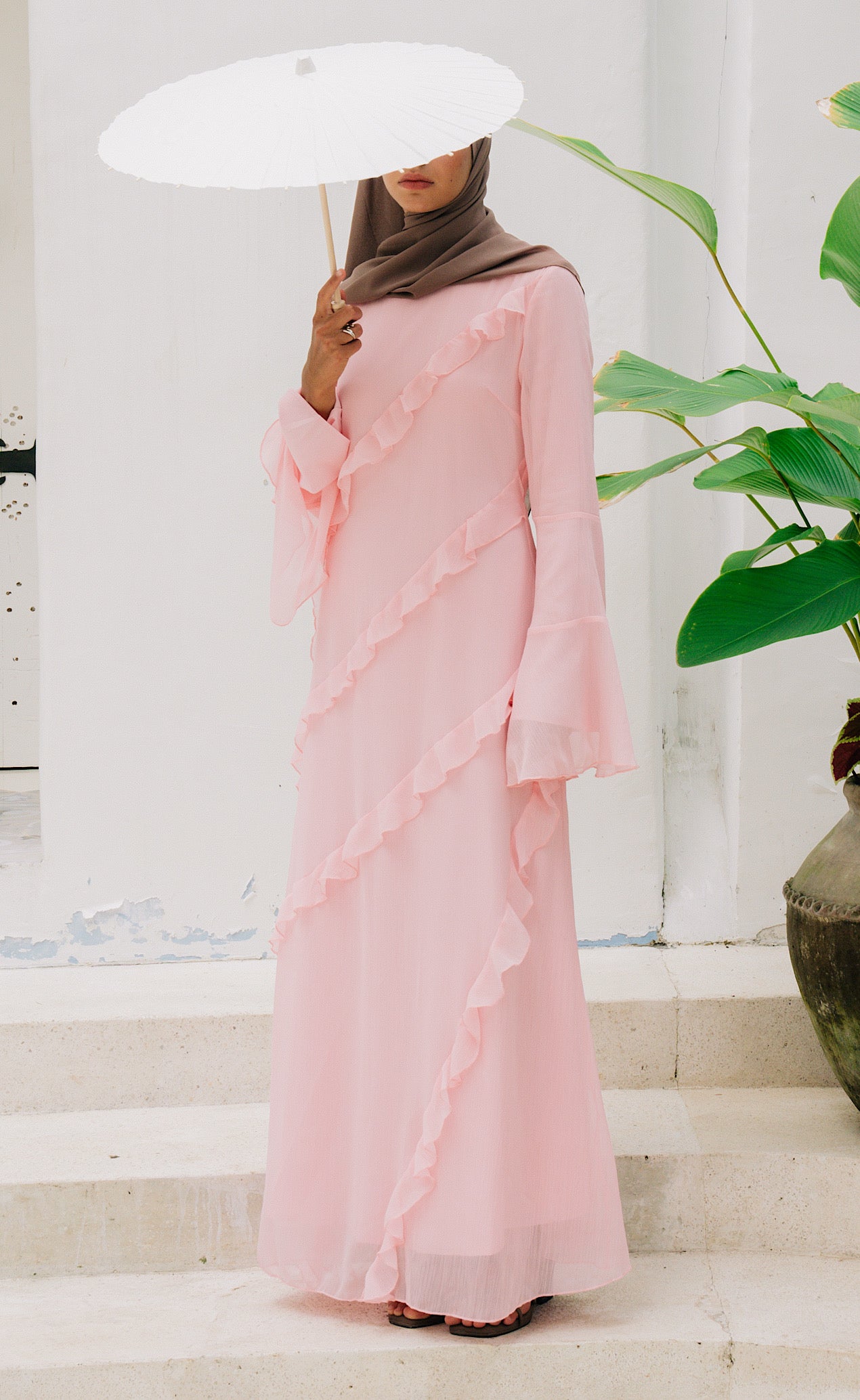 Sura Maxi Dress - Blush Pink