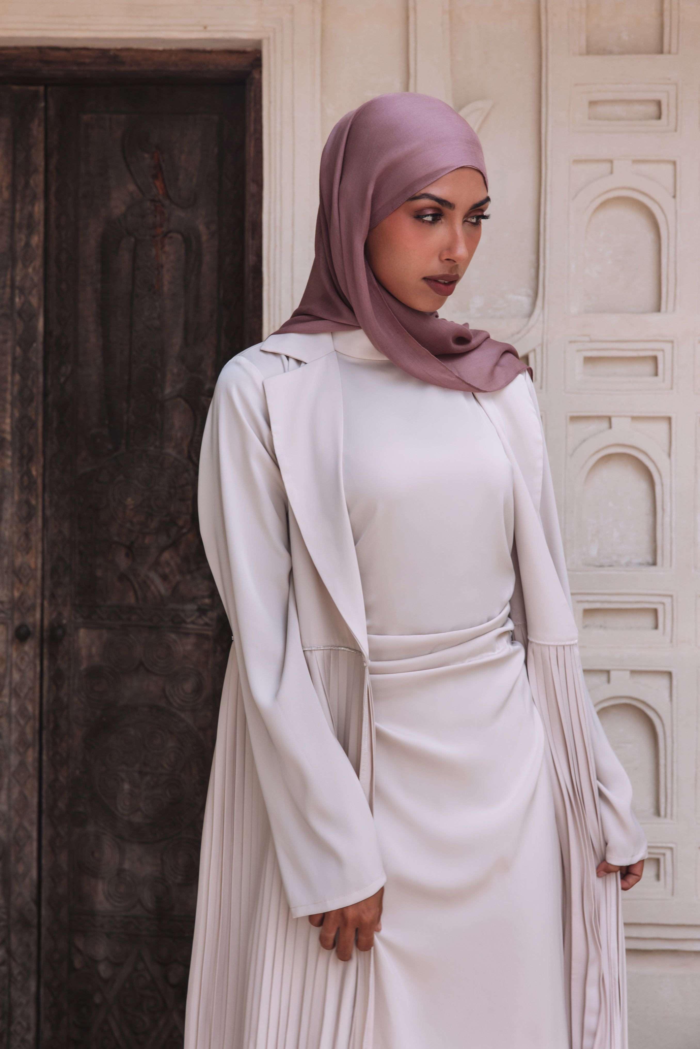 Layan Abaya Set - Neutral