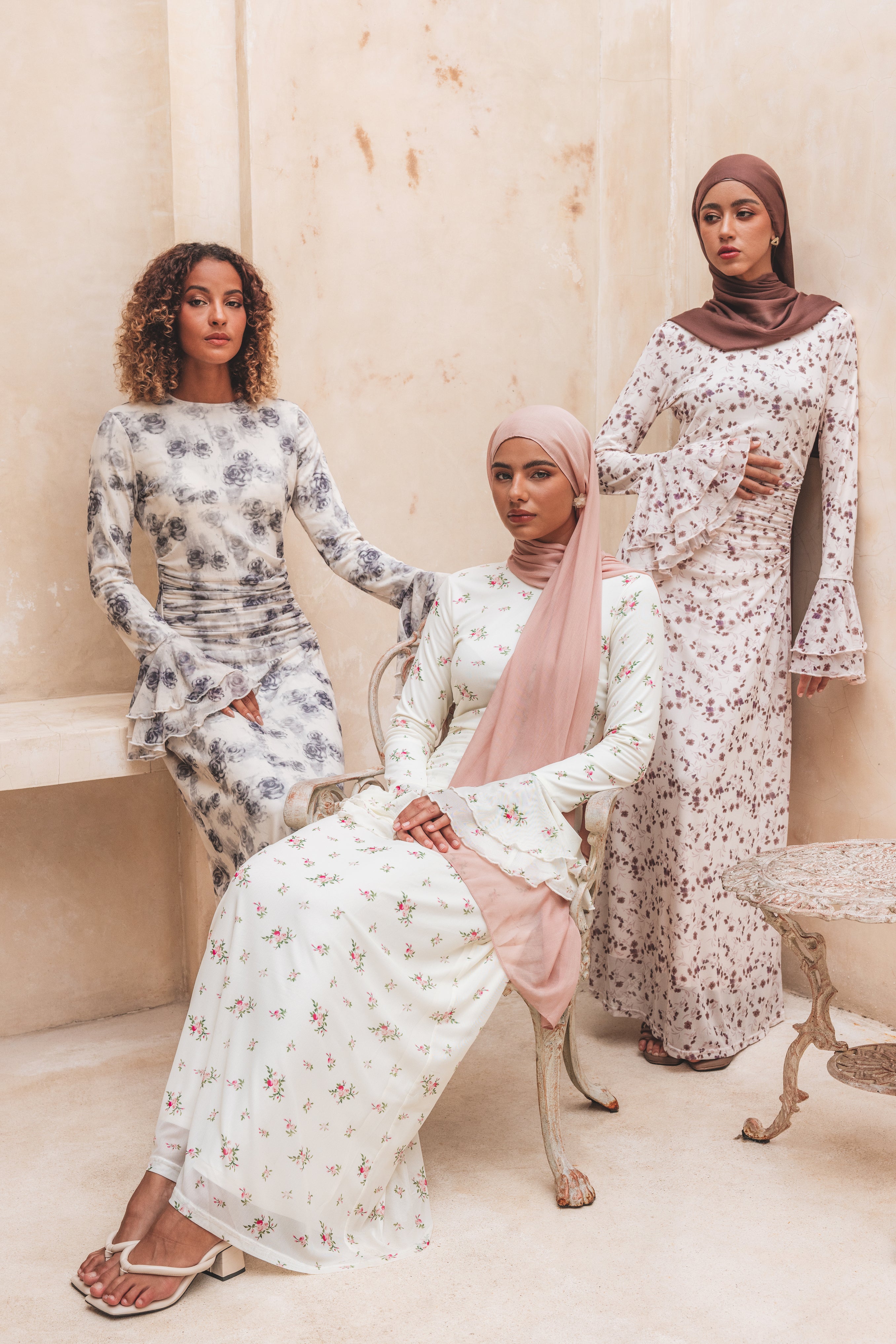 Leyla Maxi Dress - Rose Floral