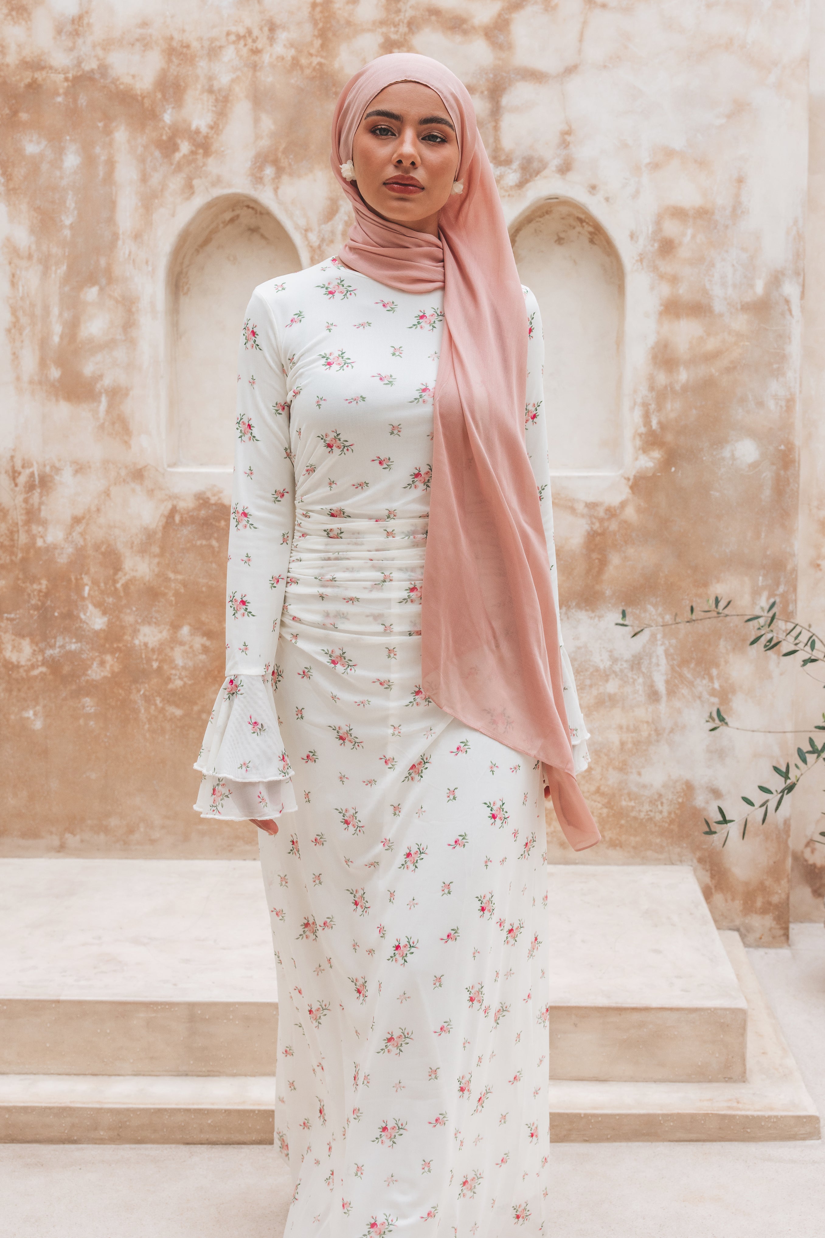 Leyla Maxi Dress - Rose Floral
