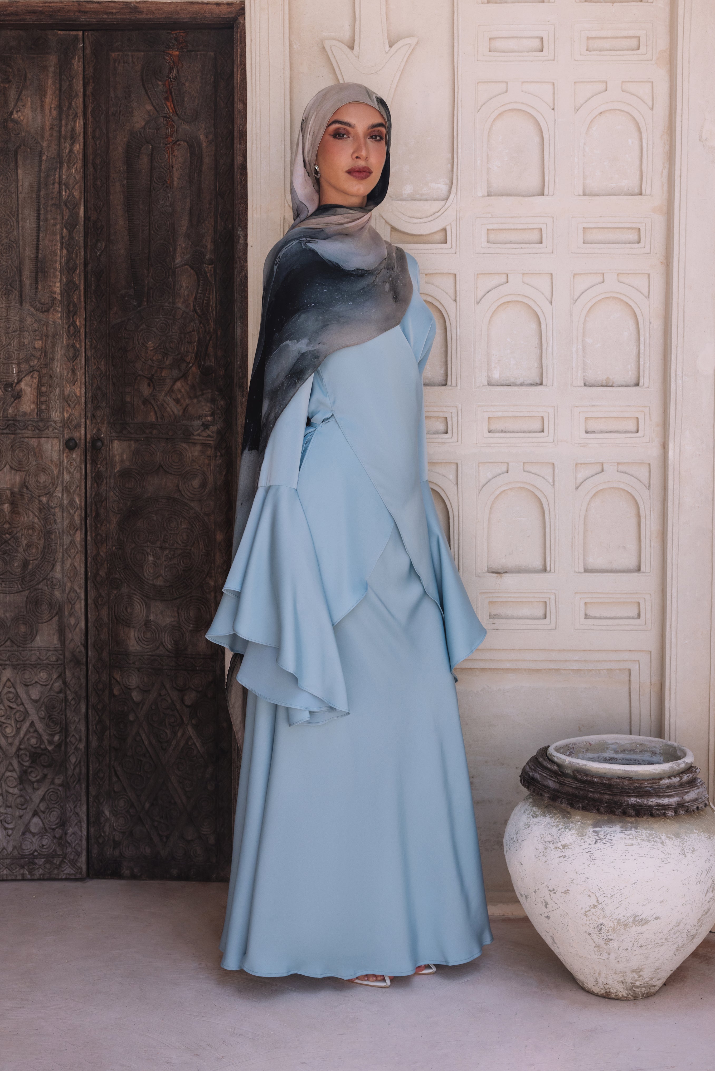 Lana Top & Skirt Set - Baby Blue