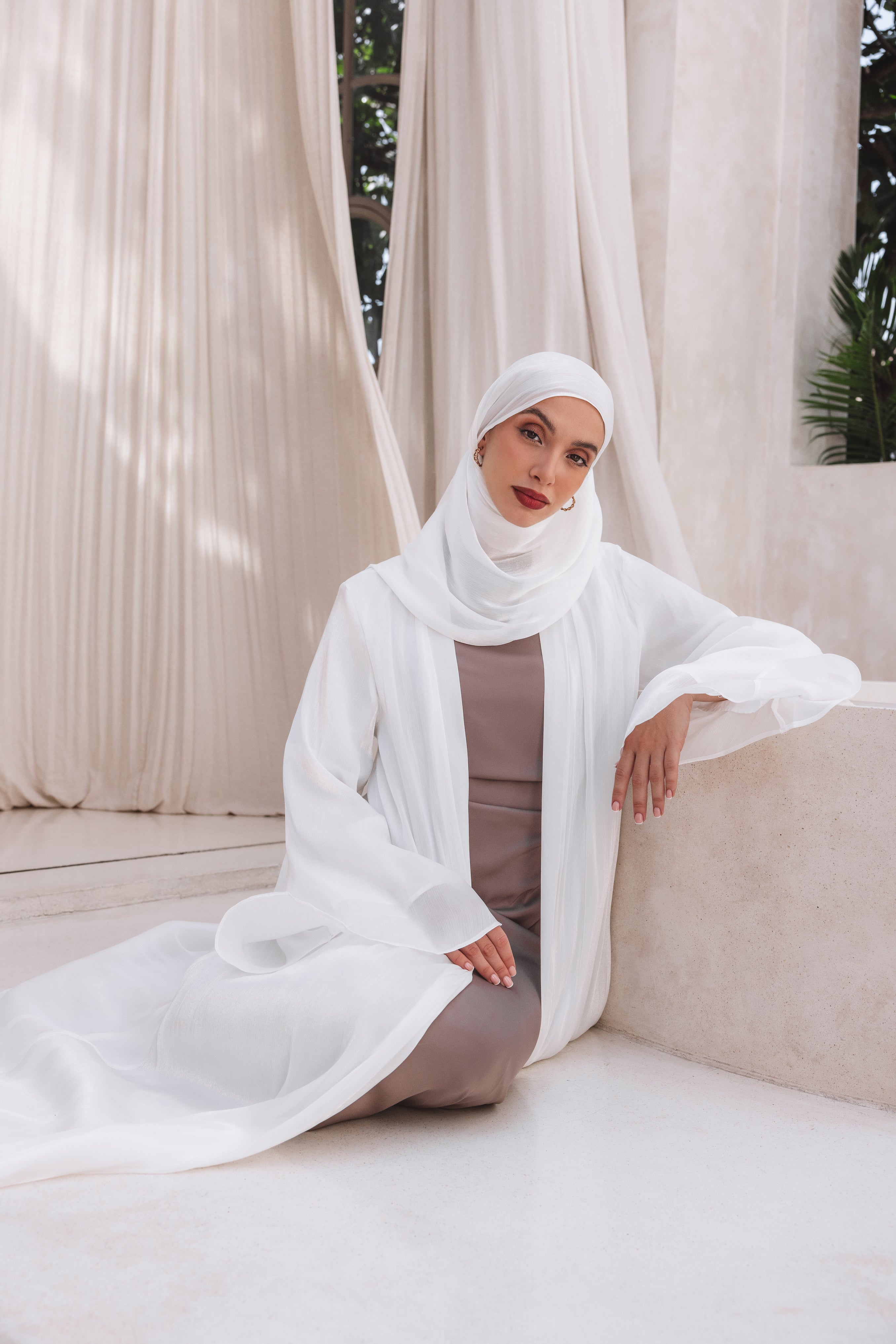 Sophie Abaya/Hijab Set - Pearl