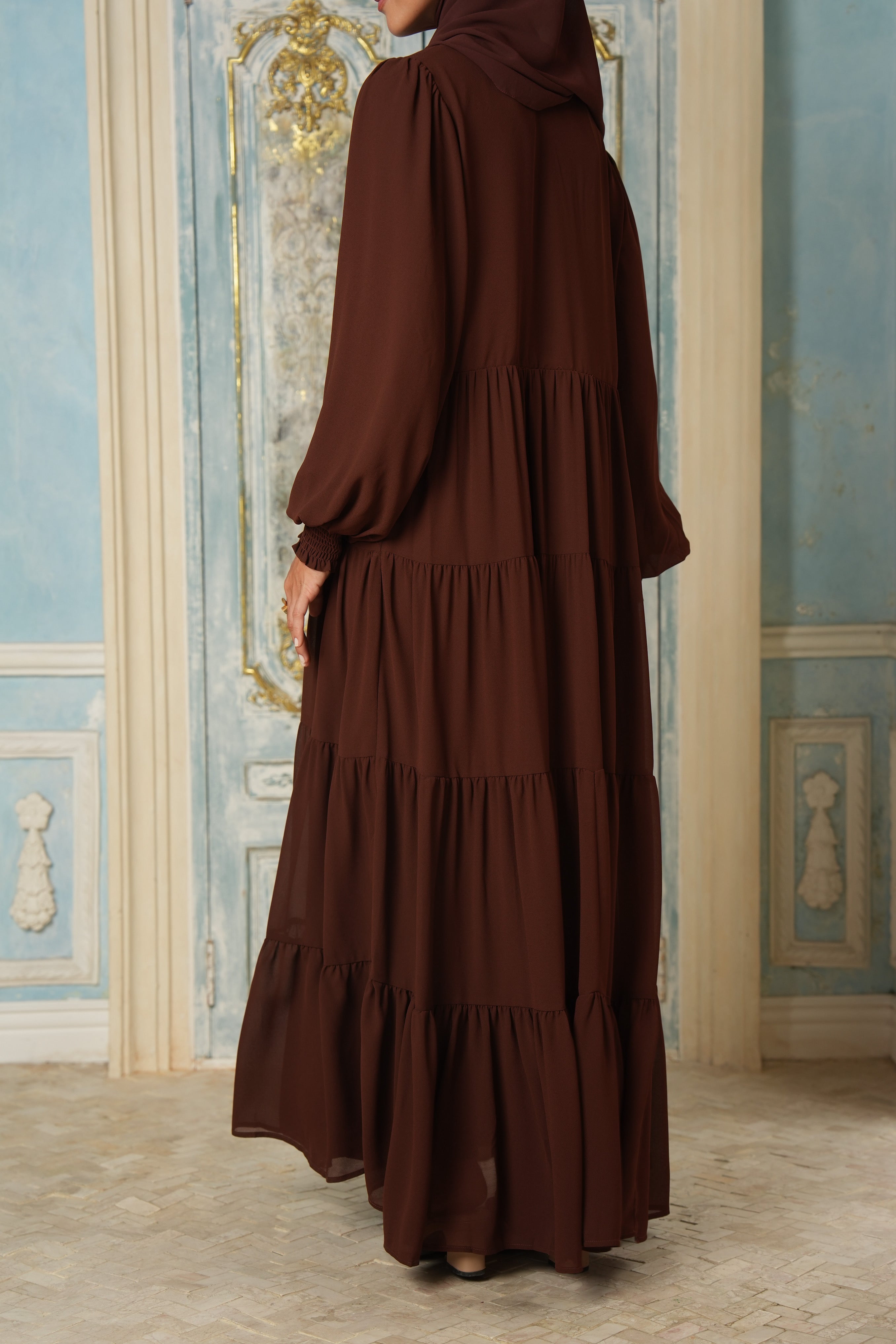Azealia Flare Maxi - Chocolate
