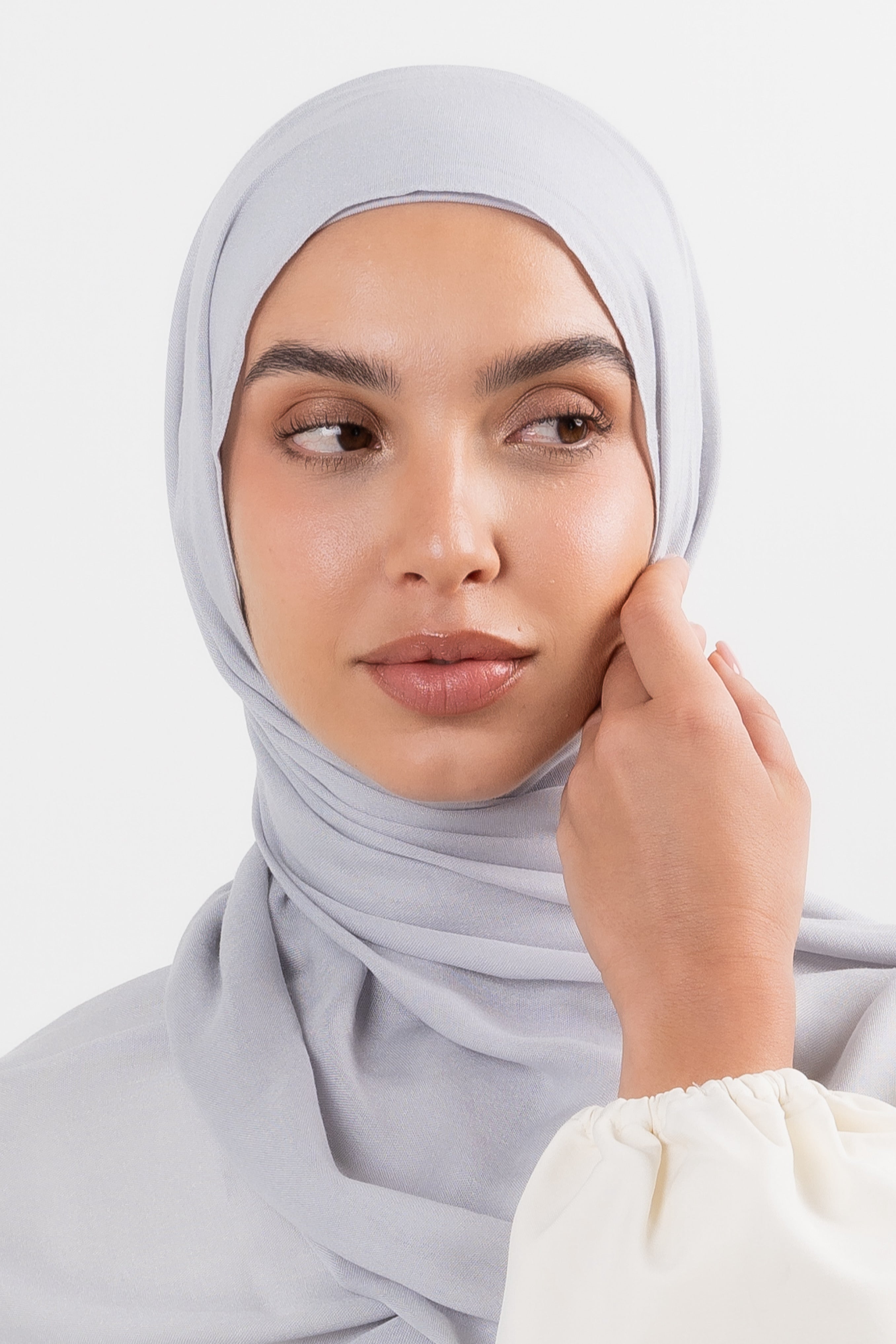Modal Hijab Set - Silver - Modern Hijabi