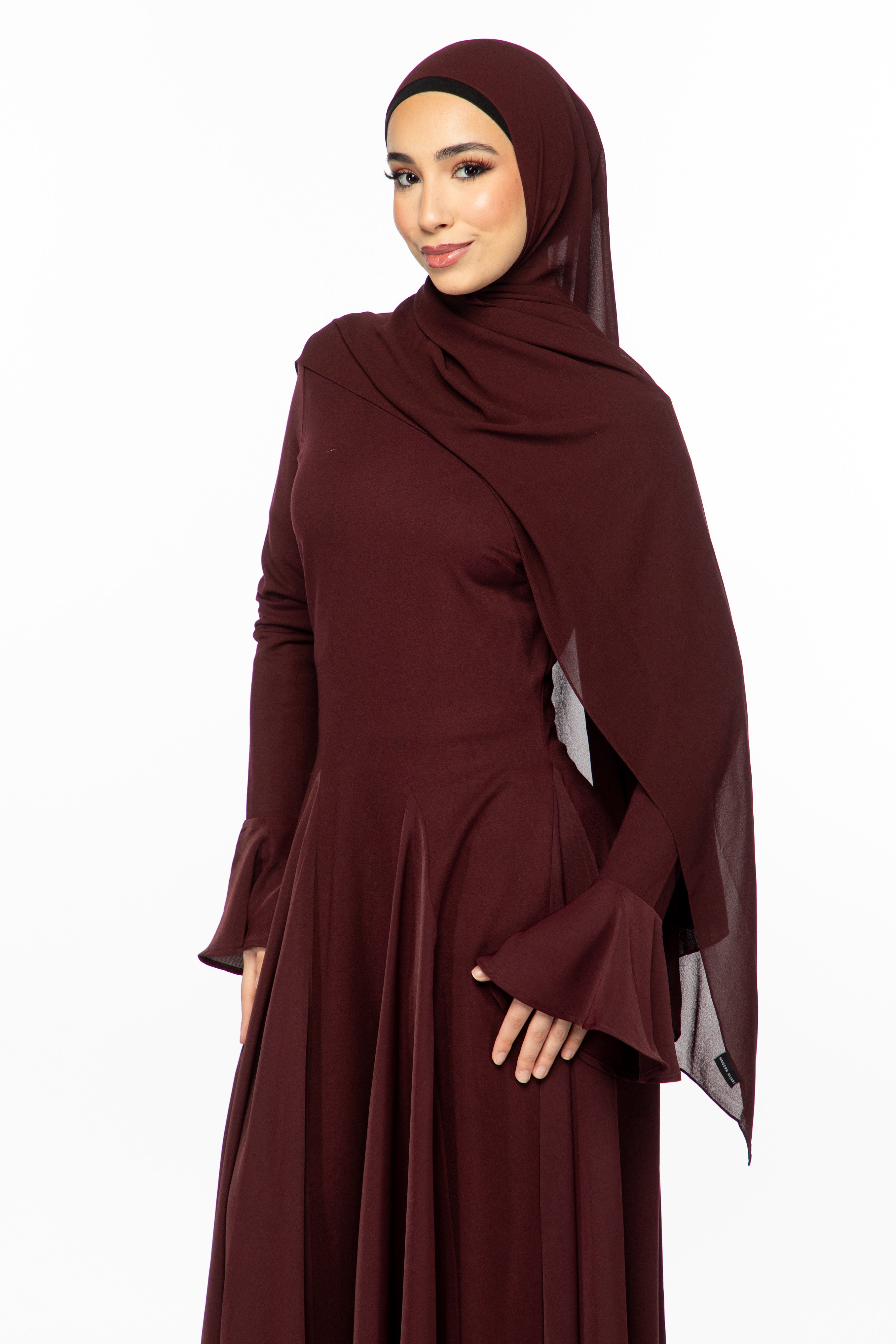 Cecilia Dress - Maroon - Modern Hijabi