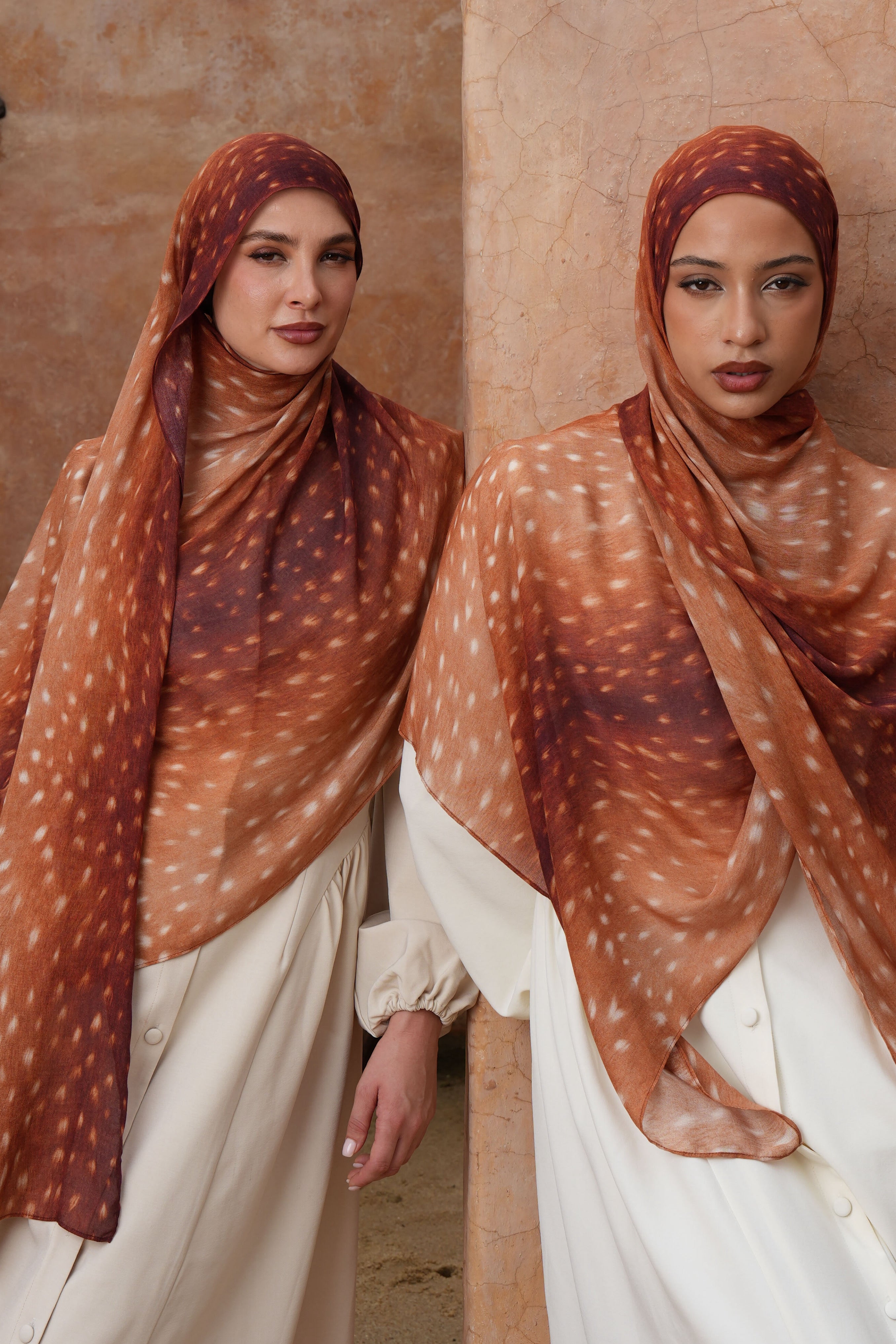 Printed Modal Hijab - Fawn Veil - Modern Hijabi