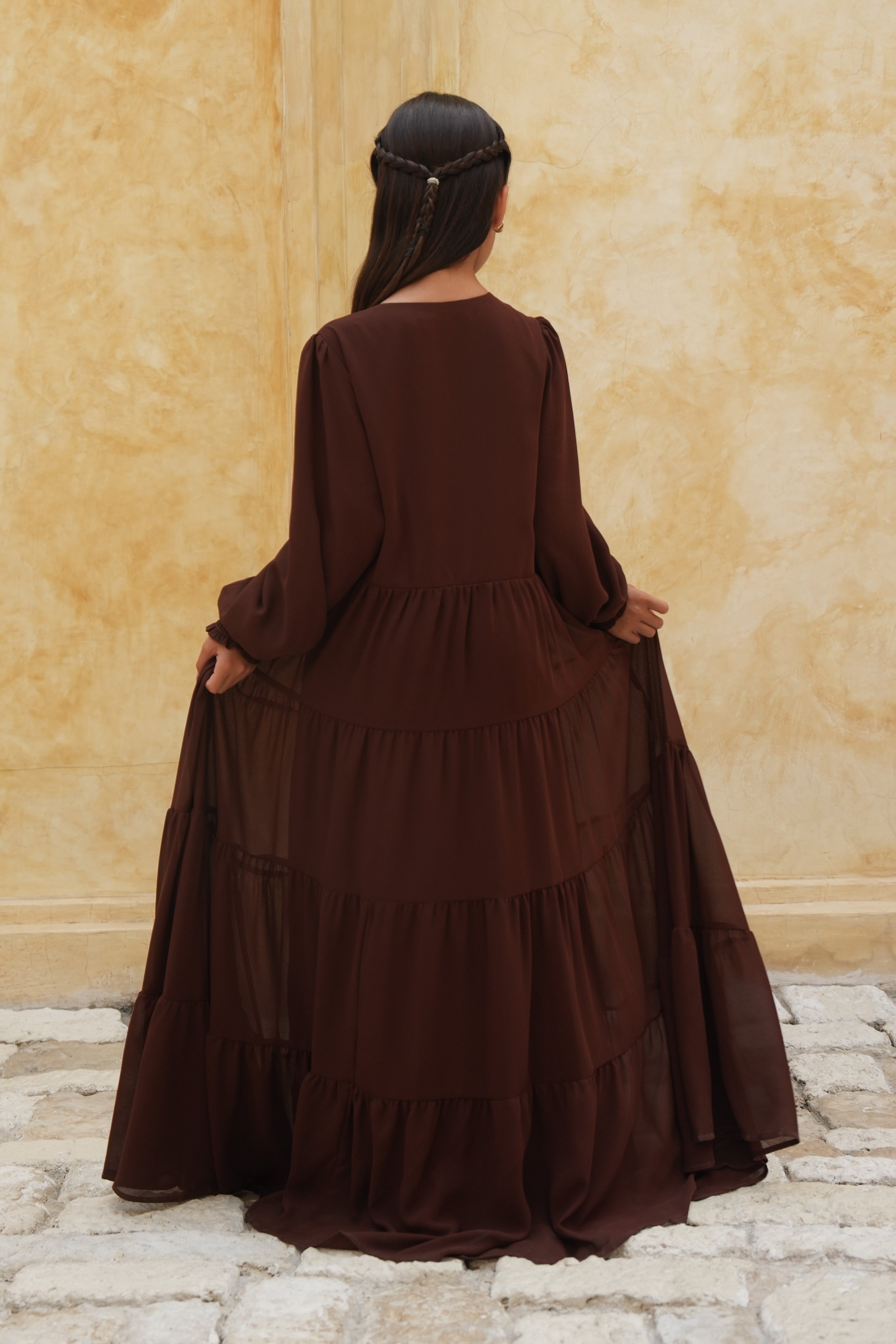 Kids Azealia Flare Maxi - Brown