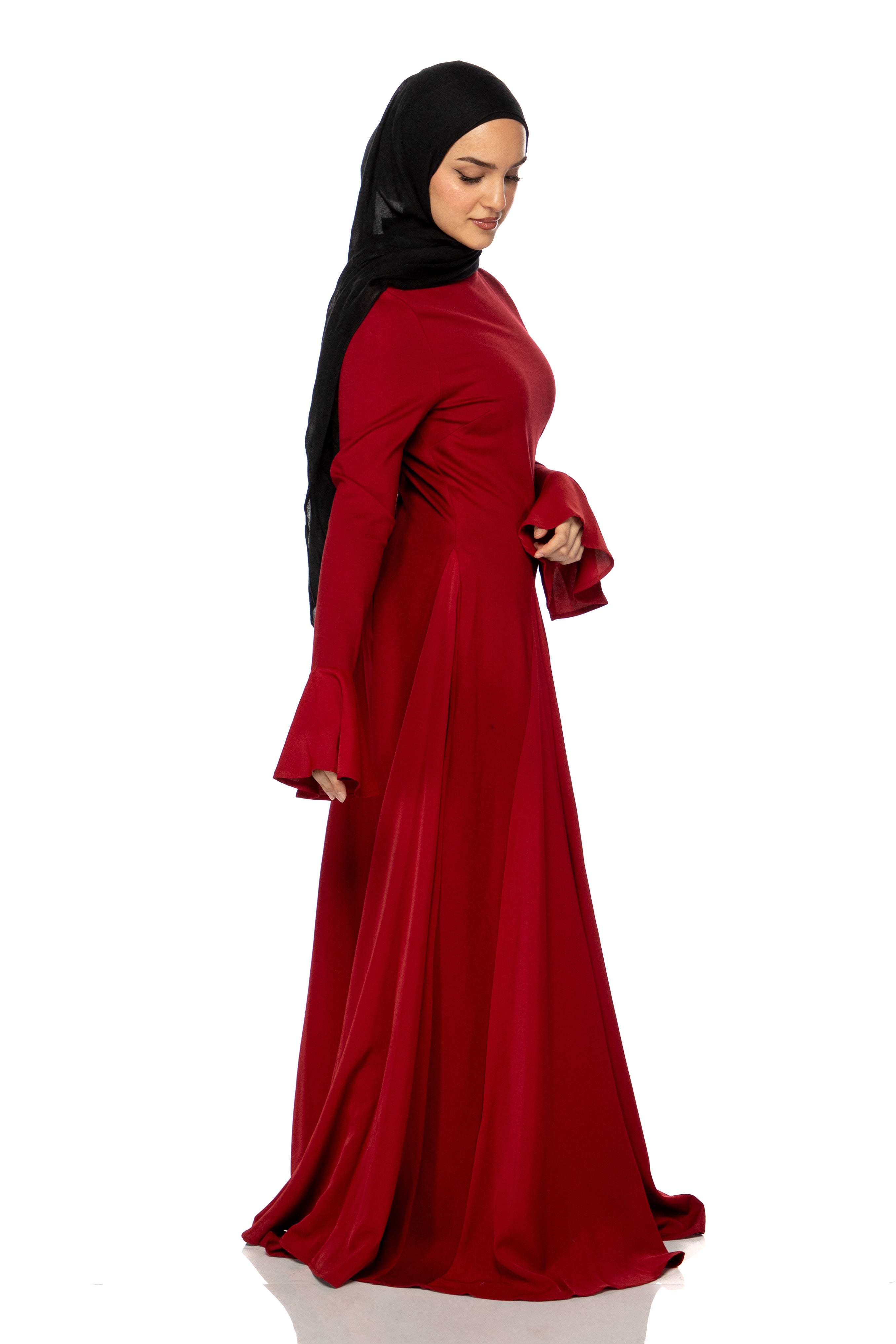 Cecilia Dress - Cherry Red - Modern Hijabi