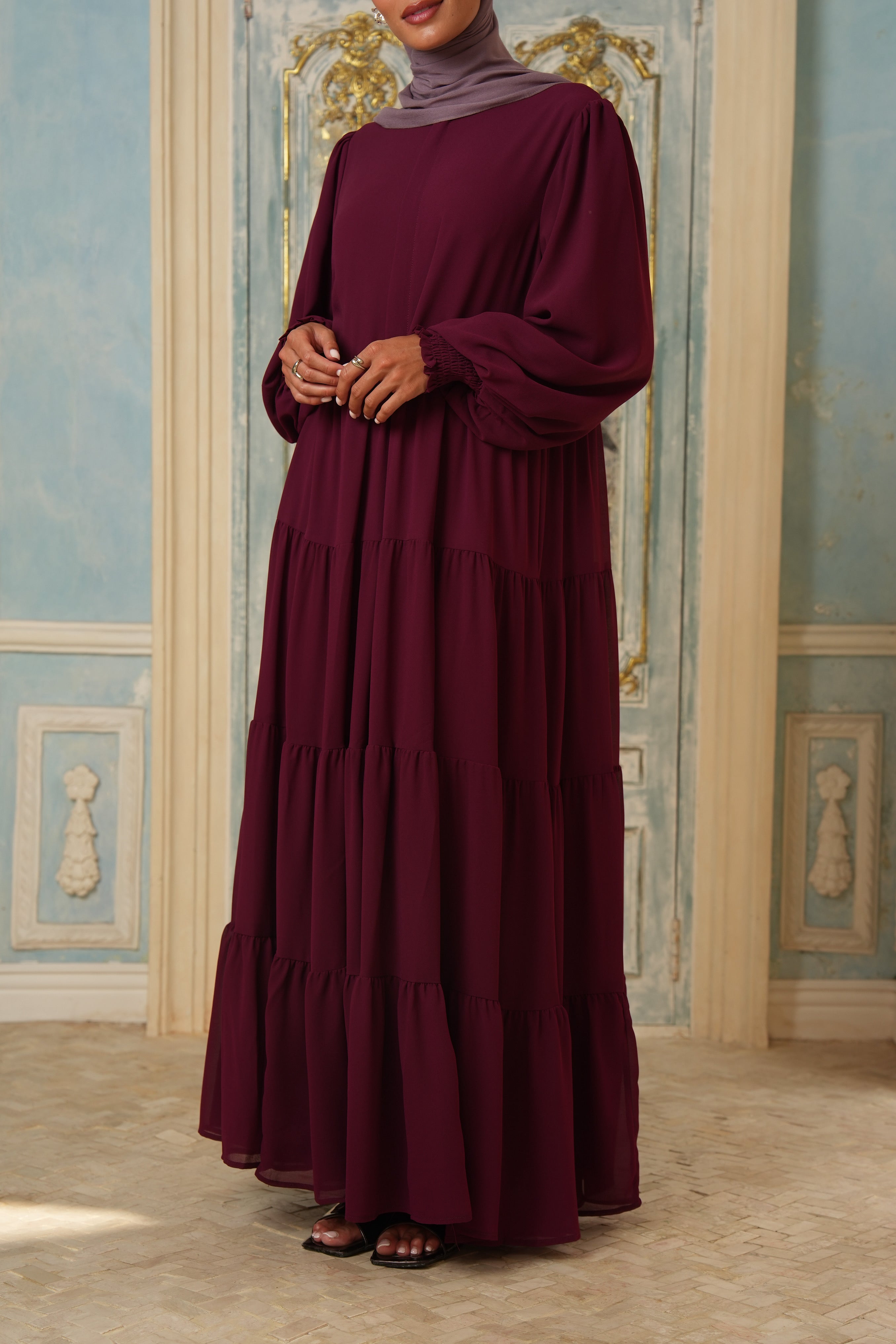 Azealia Flare Maxi - Grape
