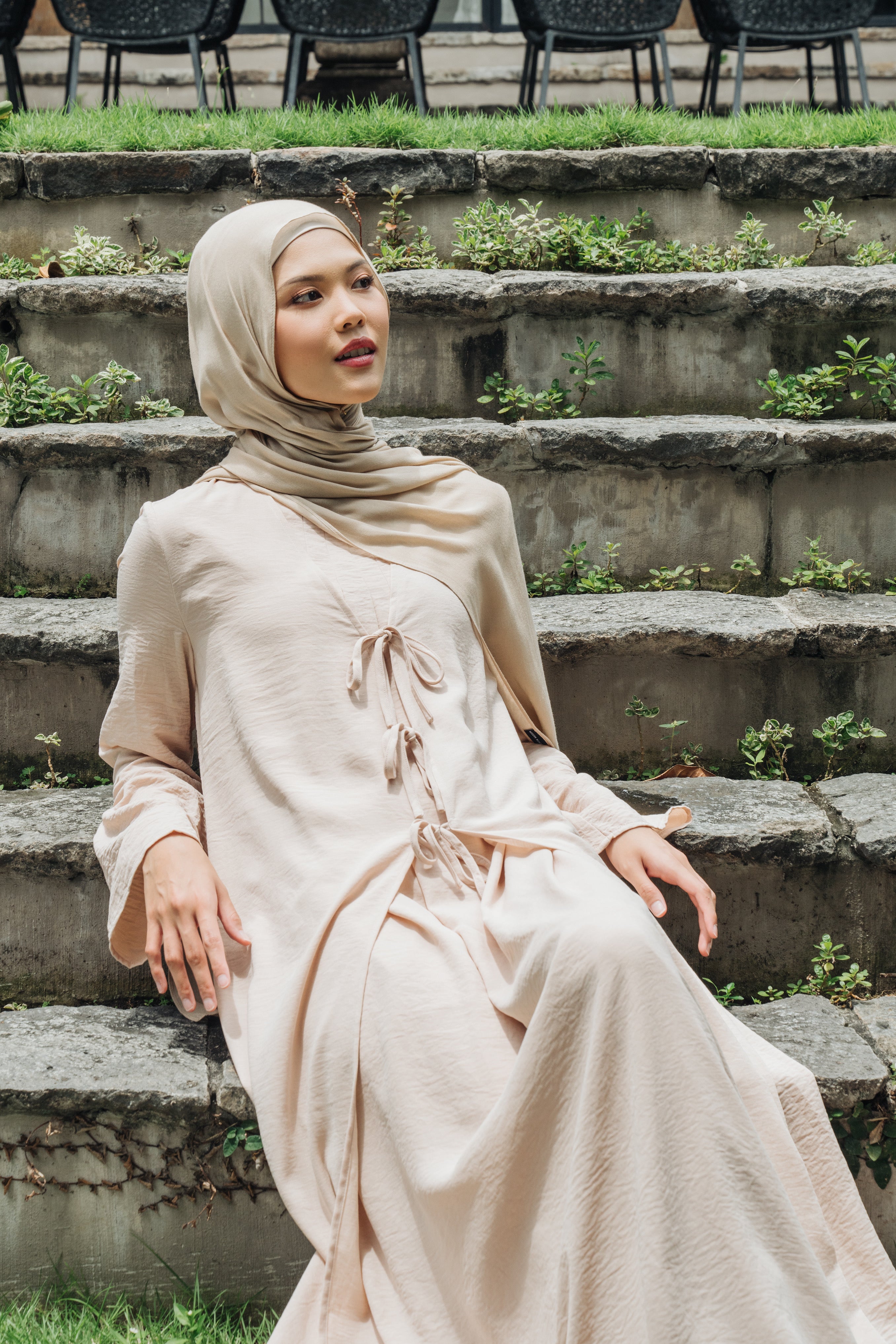 Riwa Abaya Set - Beige