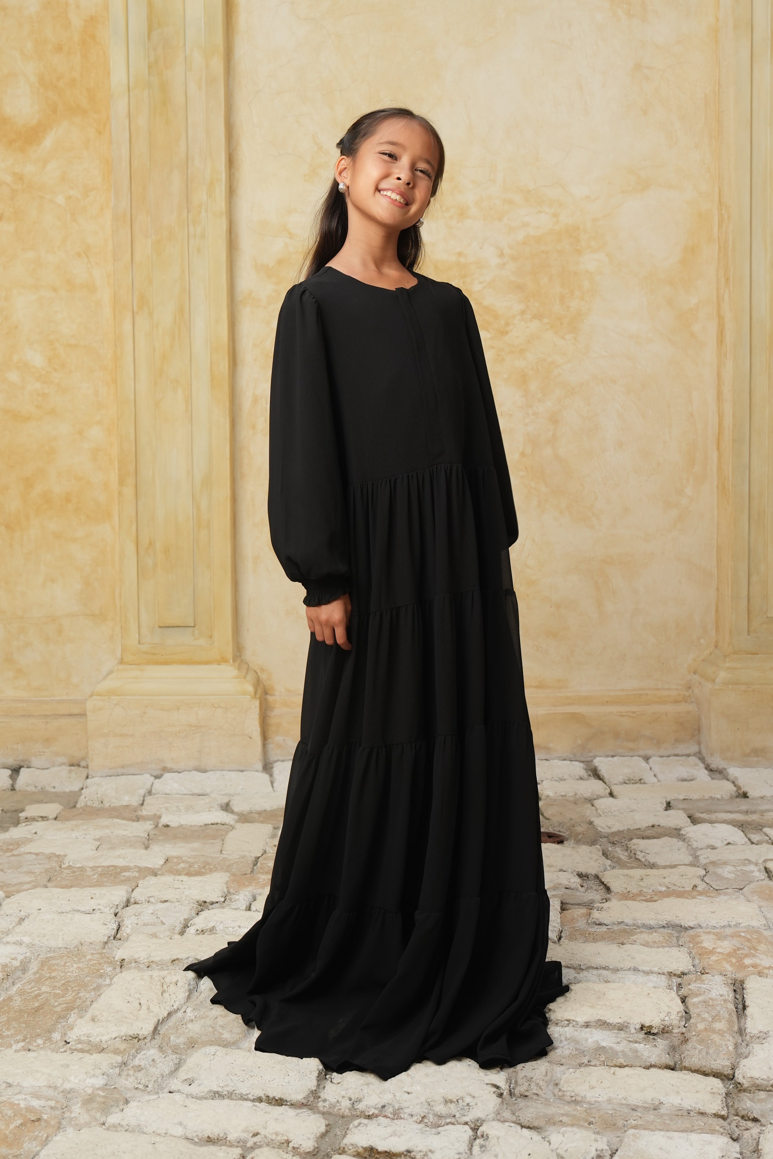Kids Azealia Flare Maxi - Black