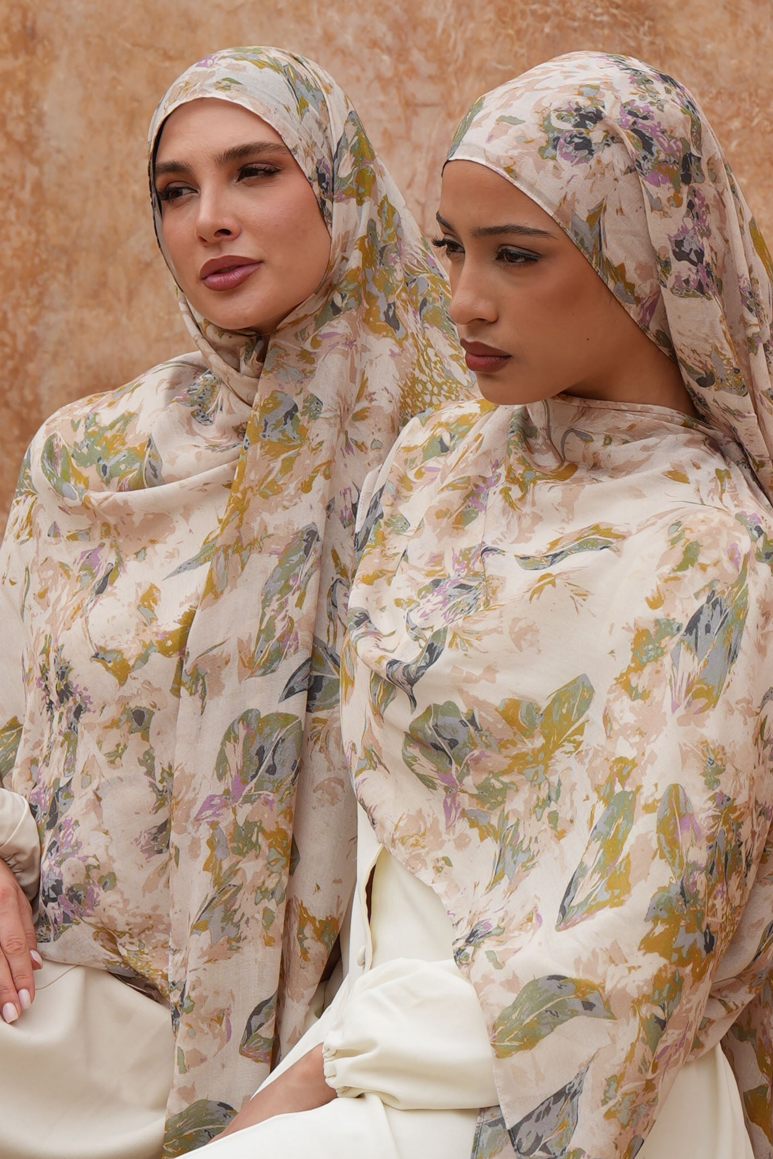 Printed Modal Hijab - Bush Garden - Modern Hijabi