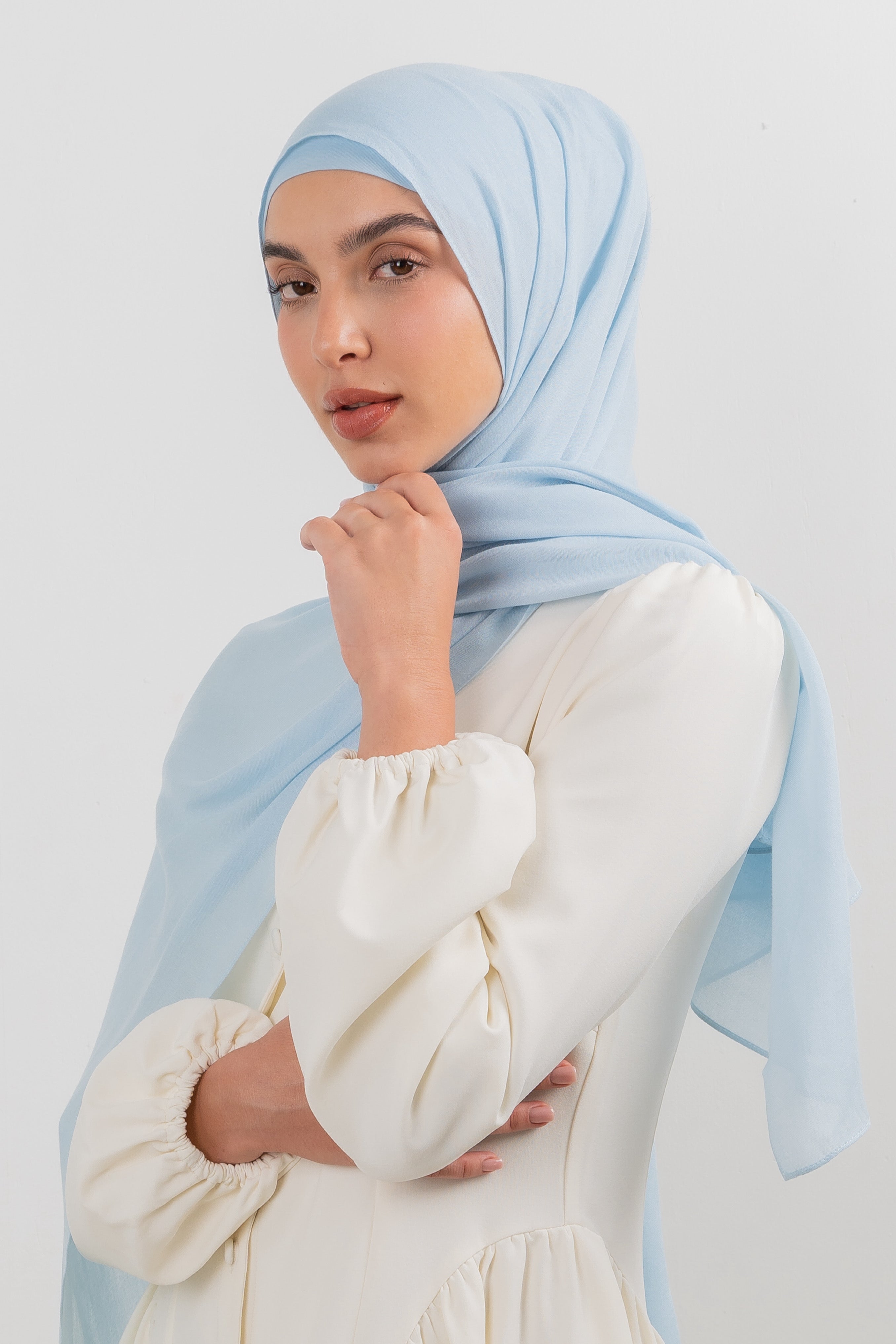 Modal Hijab Set - Cashmere Blue - Modern Hijabi