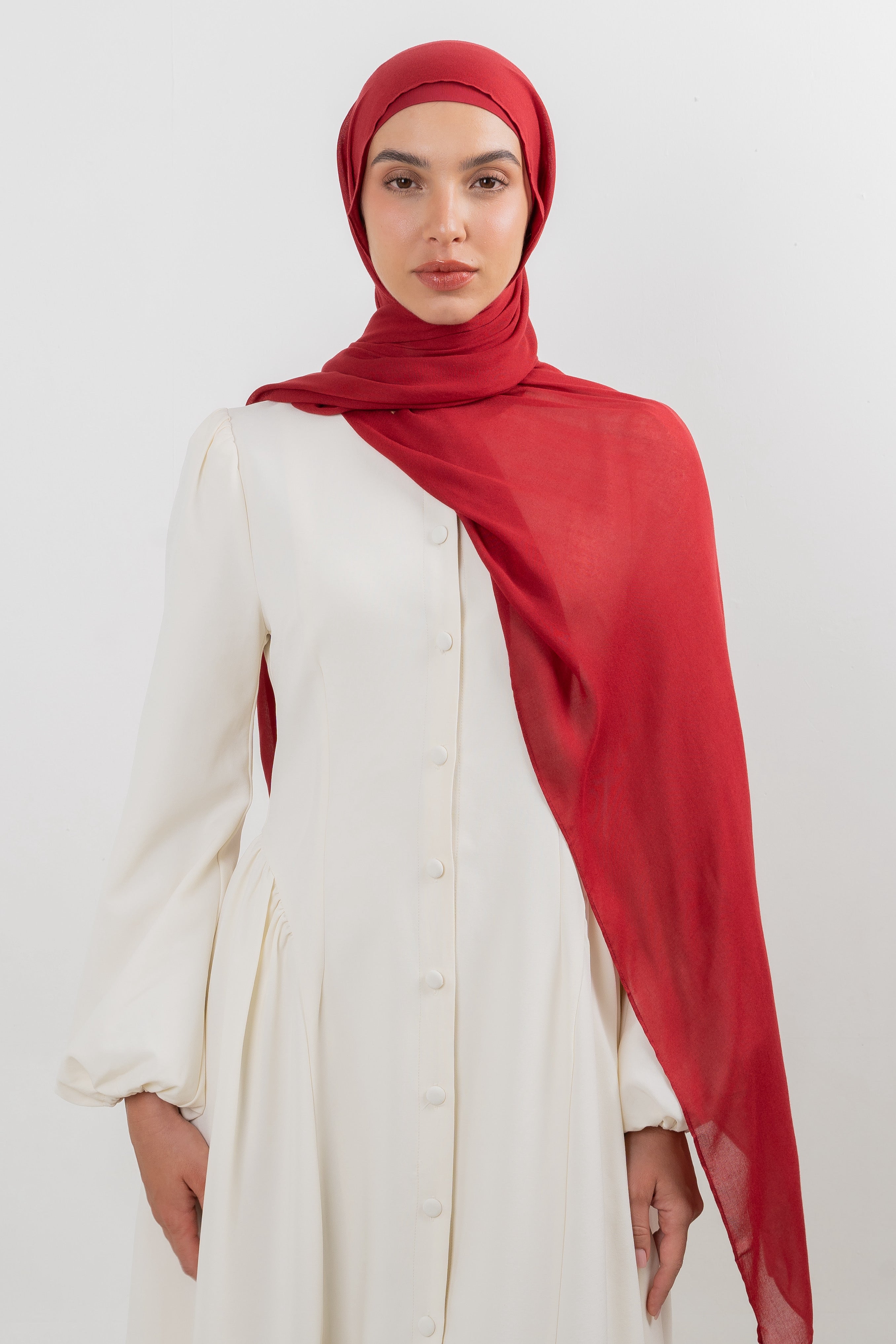 Modal Hijab Set - Sceptre Red - Modern Hijabi